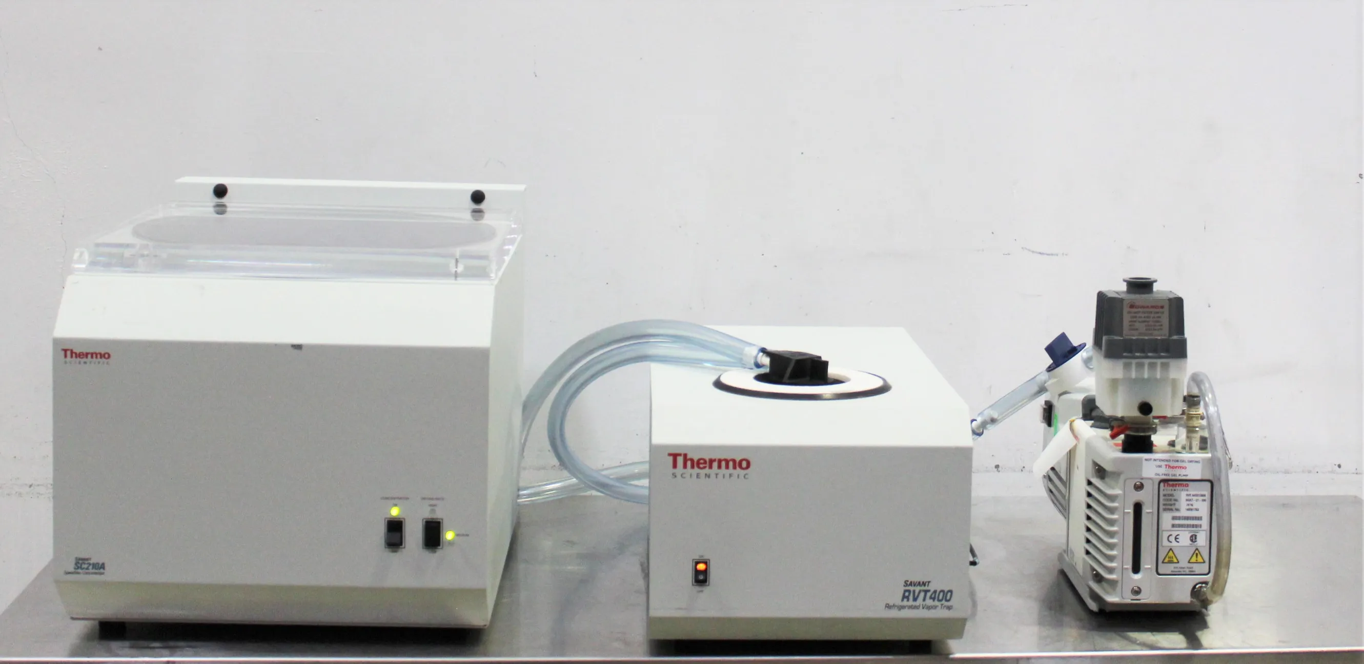 Thermo Scientific Savant SC210A SpeedVac Concentrator System with RVT400 and Edwards RV5 Vacuum Pump