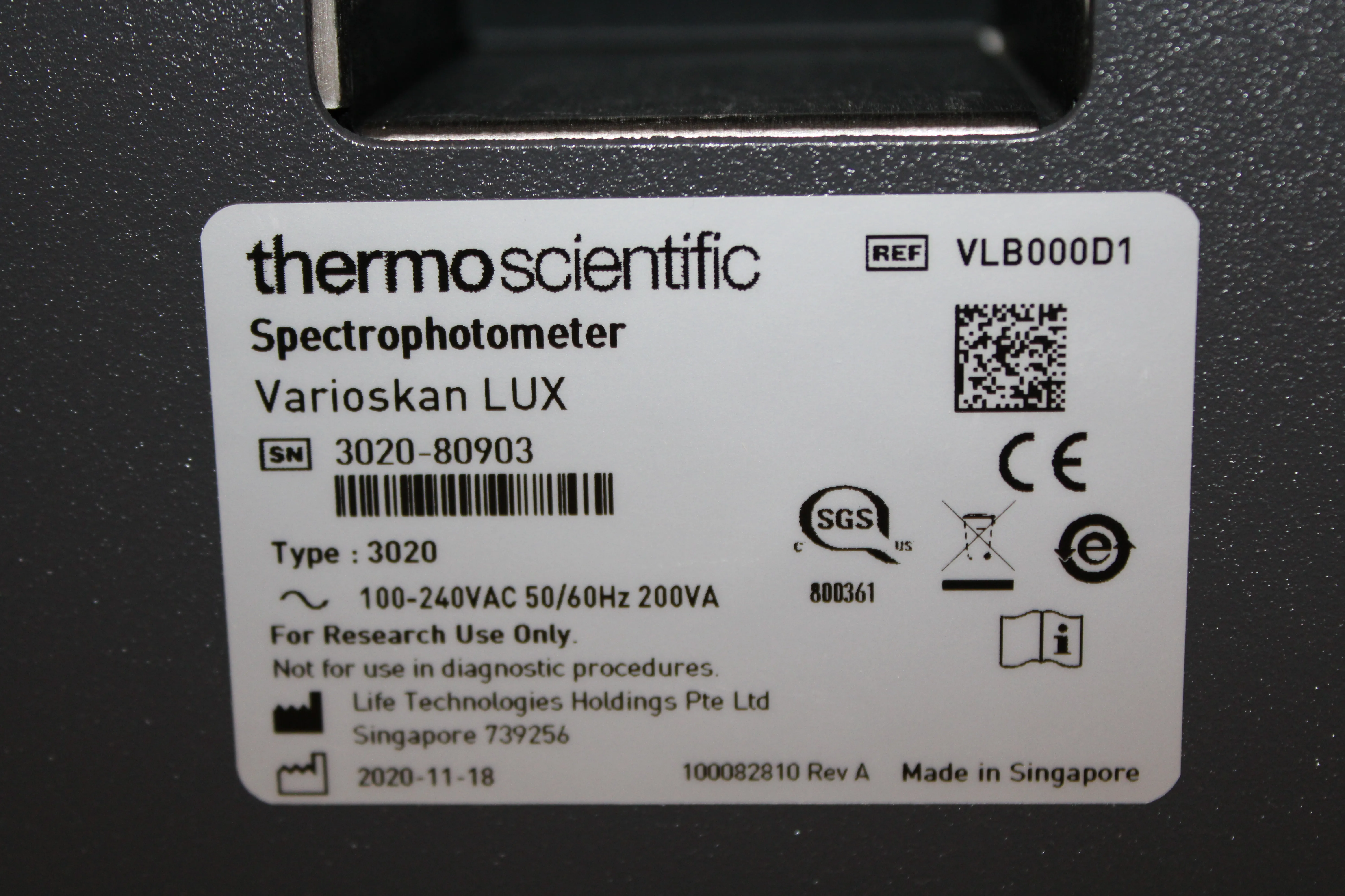 Thermo Scientific Spectrophotometer Varioskan Class 4 - As-Is Used Laboratory Equipment