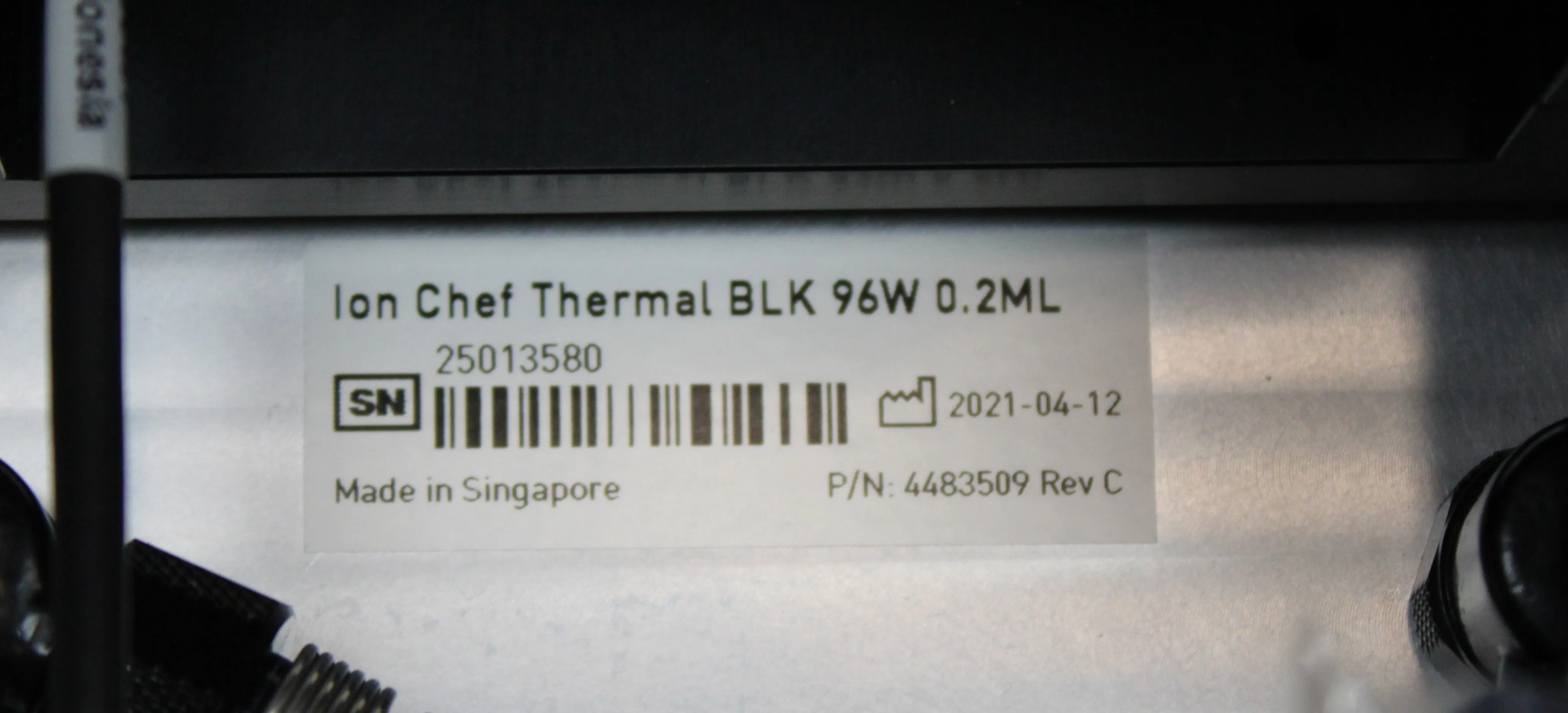 Ion Chef Thermal BLK 96W 0.2ML 4486554 - Thermo Fisher Scientific Assembly 96-Well Replacement Part no. 4486554