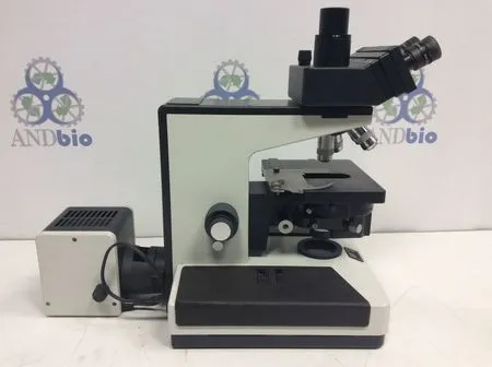 Leitz Leica Diaplan 020-437.035 Microscope with 2 Eye Pieces & 4 Objective Lenses