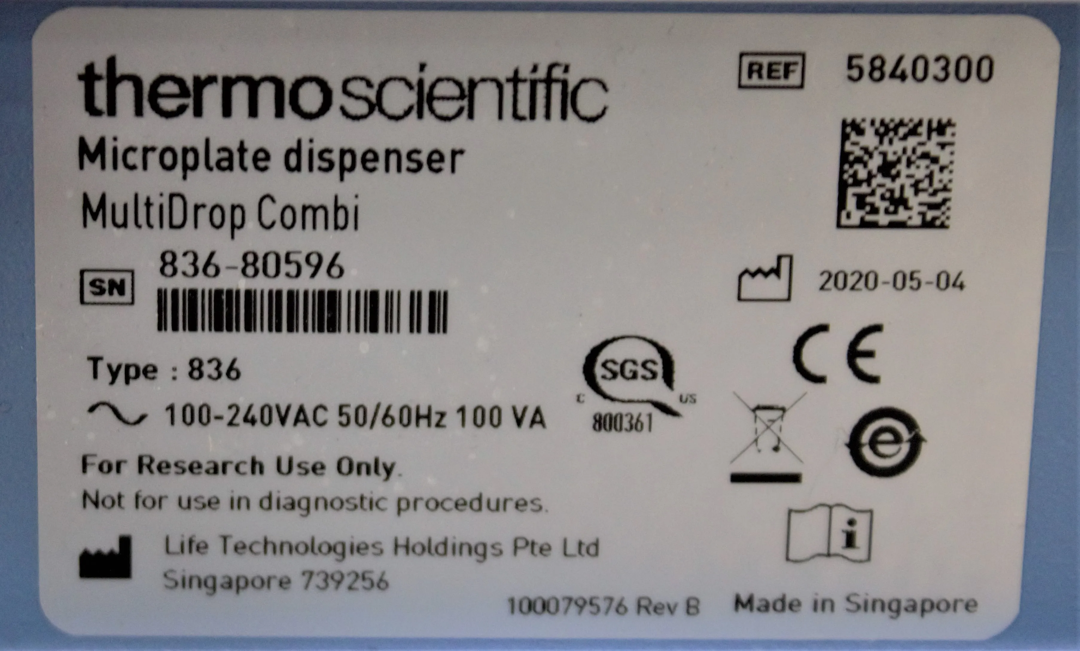 Thermo Scientific Multidrop Combi Reagent Dispenser - Laboratory and Medical Equipment