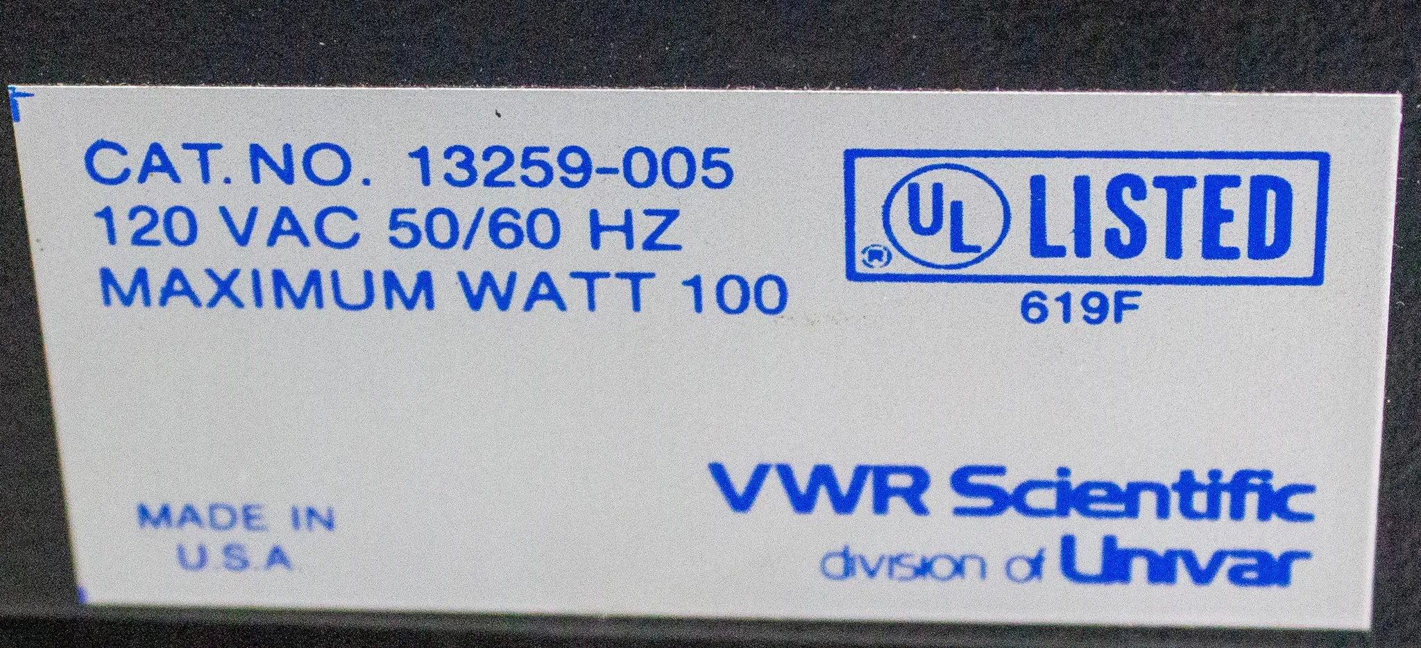 VWR Scientific Analog Heat Block Cat No. 13259-005 Used - VG (Very Good) Condition - 30-Day Warranty