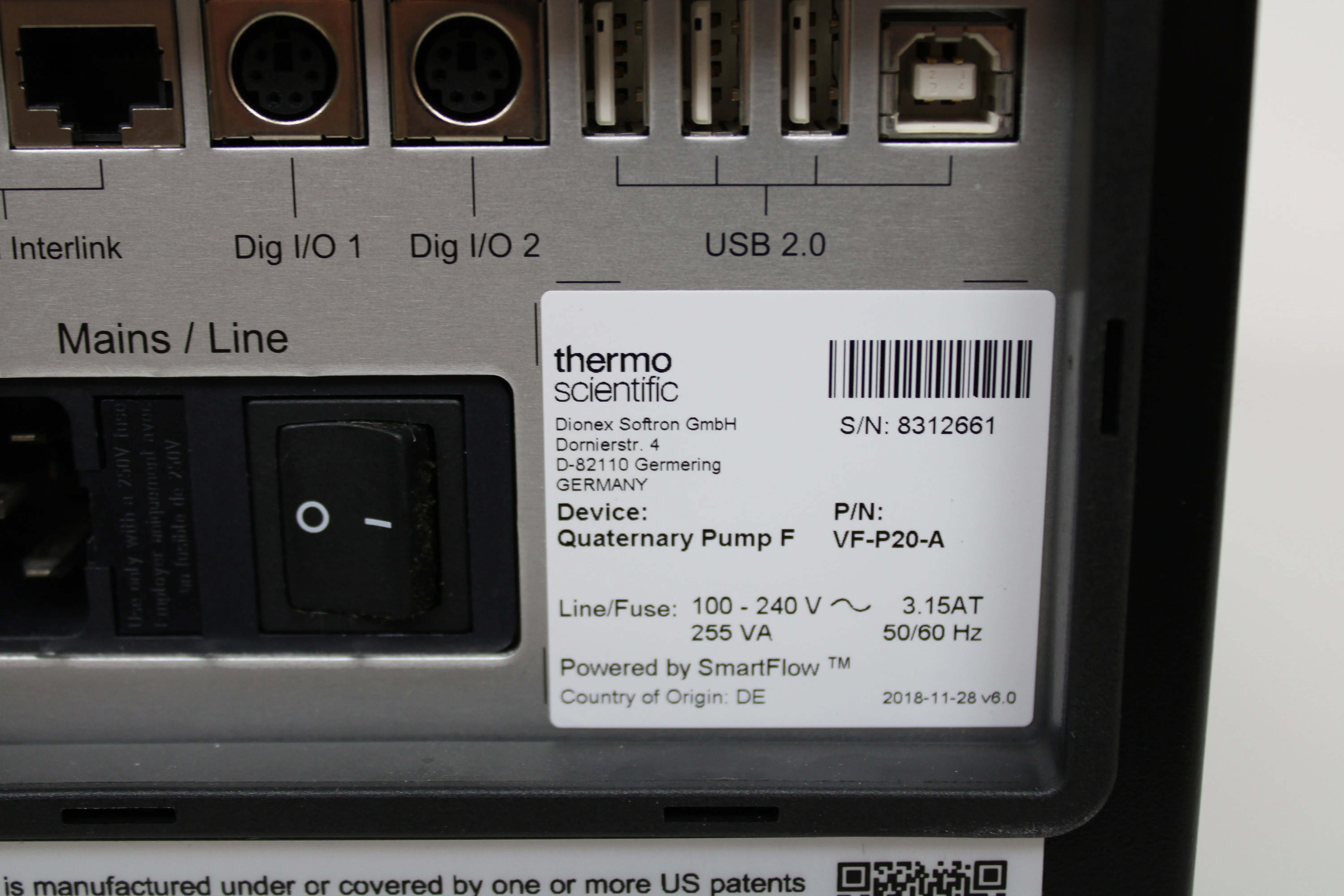 Thermo Scientific Vanquish VF-P20-A Quaternary Pump HPLC / FPLC / GC / CE - Class 2, Used 8312661