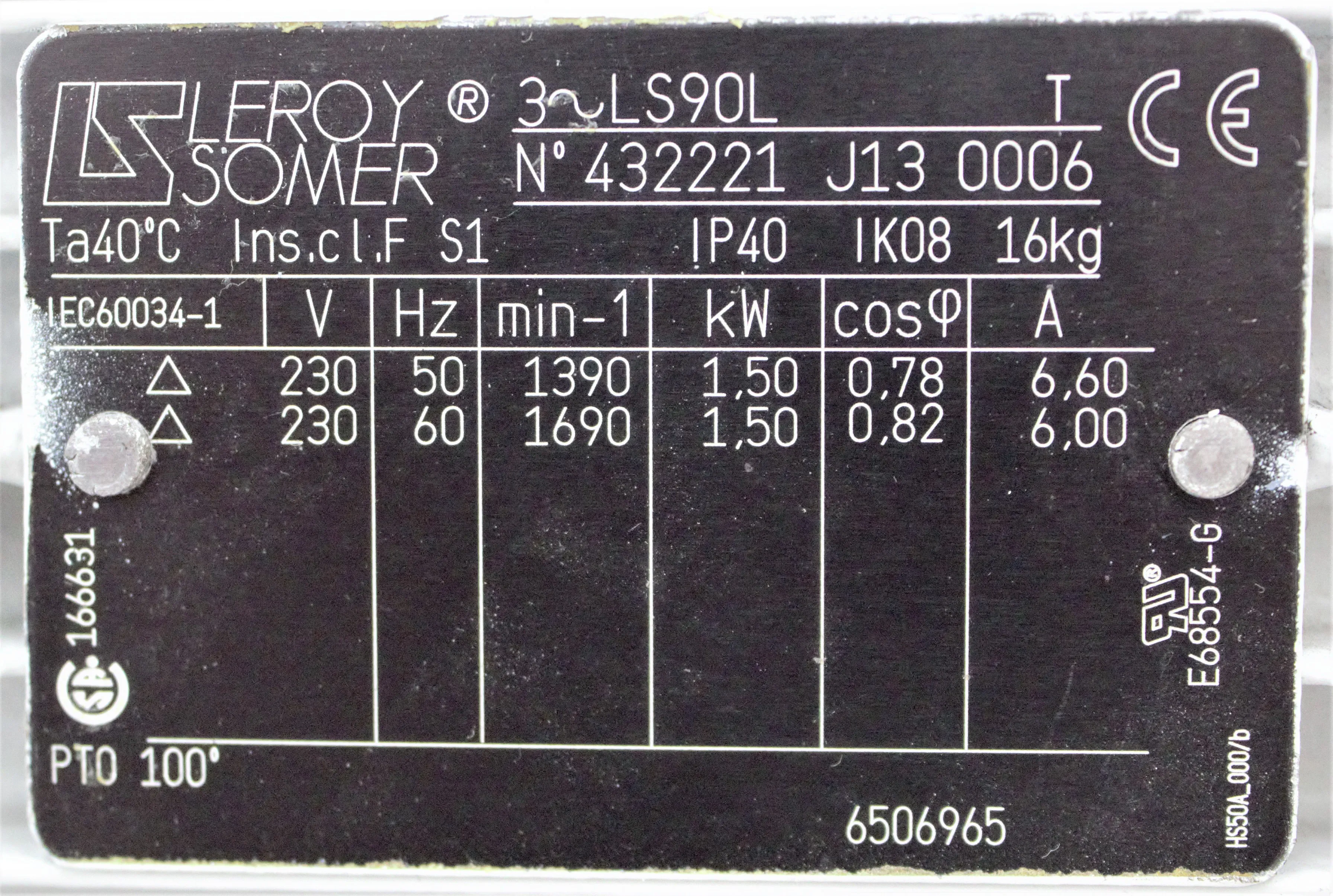 Sogevac SV40-65 BI FC Single-stage, oil-sealed rotary vane pump - Used Vacuum Pump from France - 30-Day Warranty