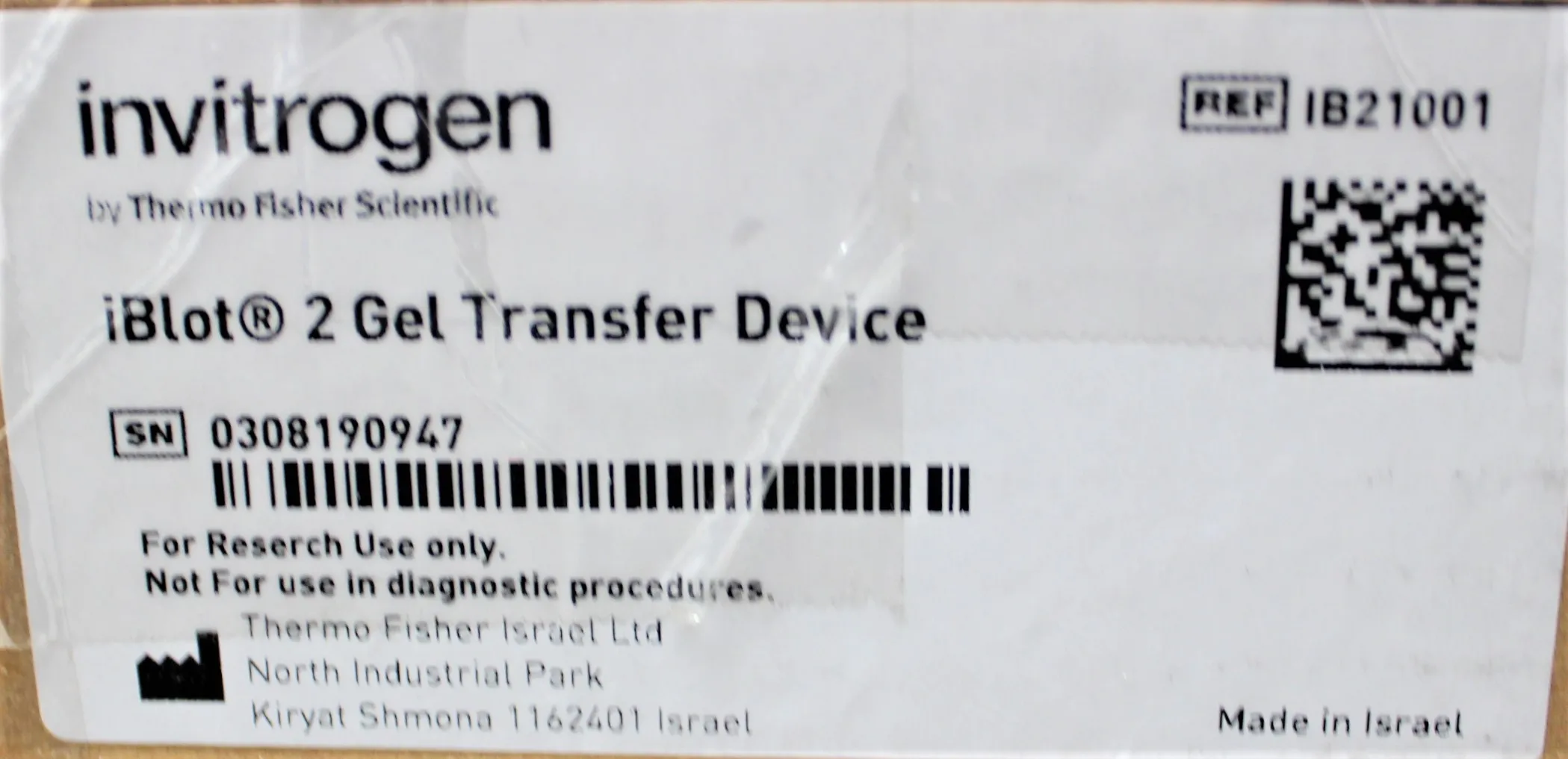 Invitrogen iBlot 2 Gel Transfer Device IB21001