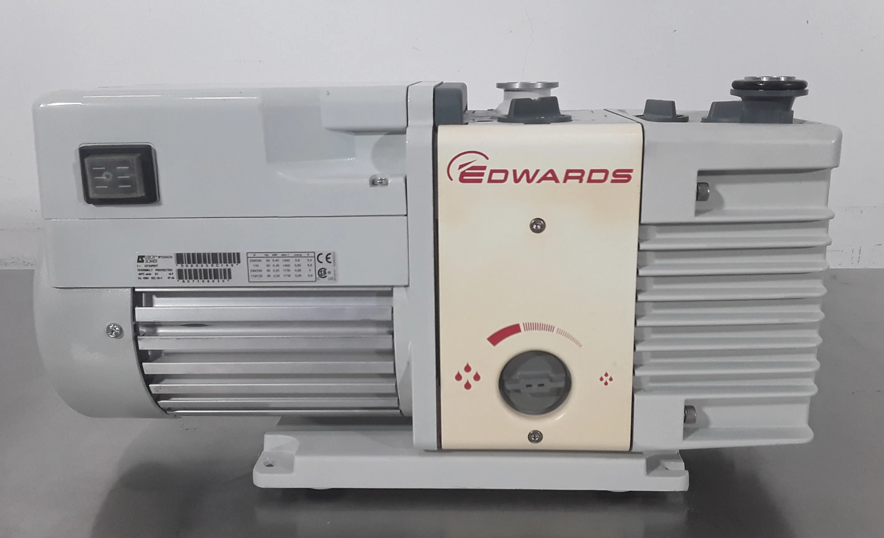 Edwards RV3 A65201903 - RV3 Dual Stage Rotary Vane Mechanical Vacuum Pump