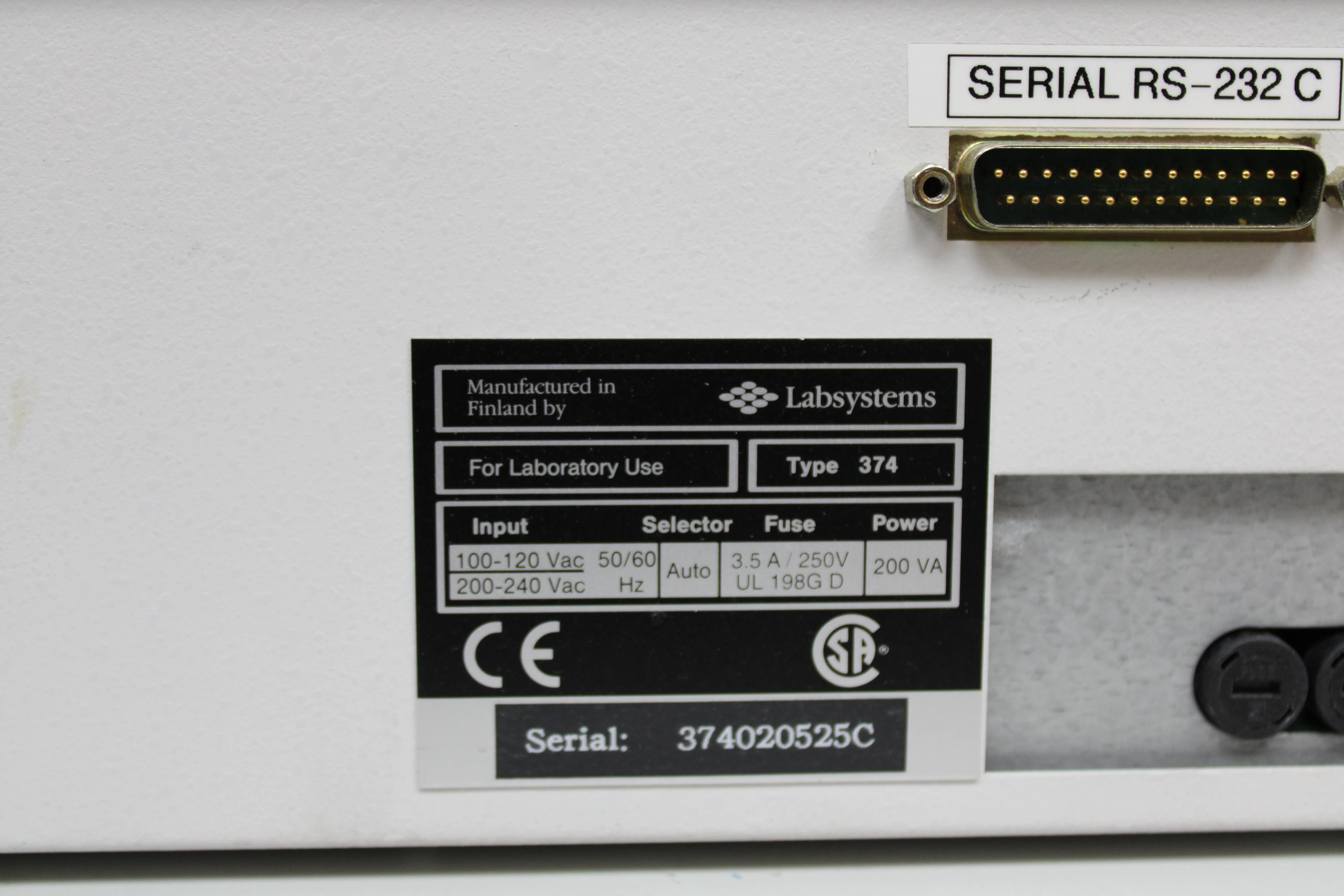 Labsystems Fluoroskan Imaging System - Class 4 - As-Is