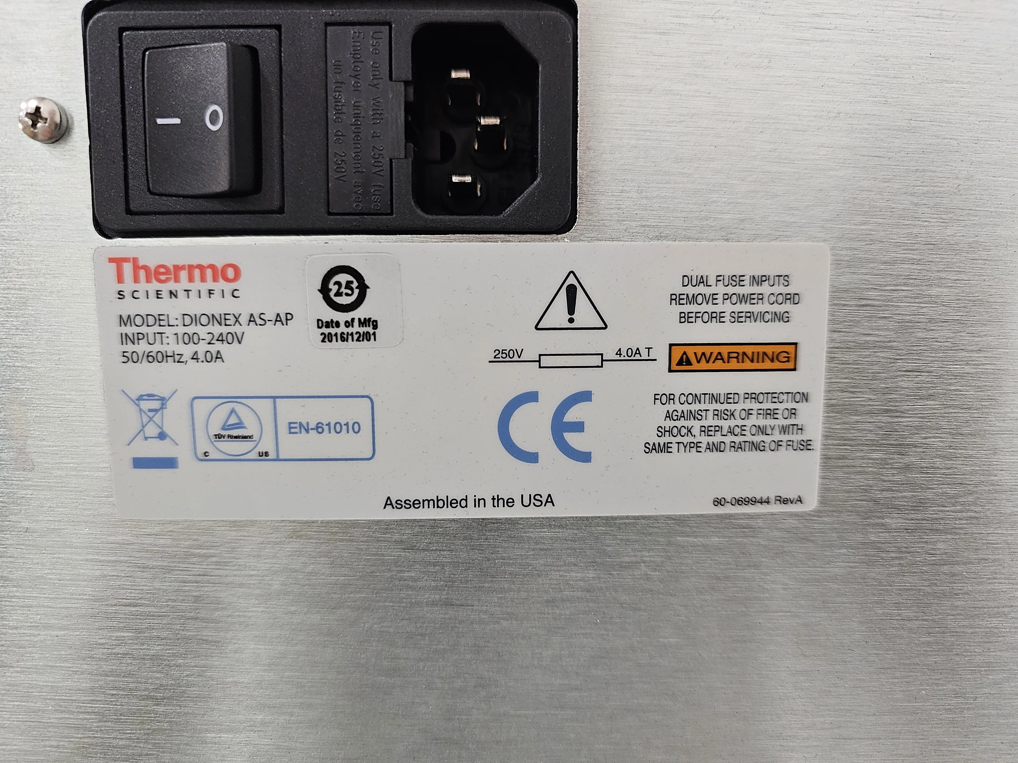 Thermo Scientific Dionex ICS-5000+DC Detector/Chromatography Compartment