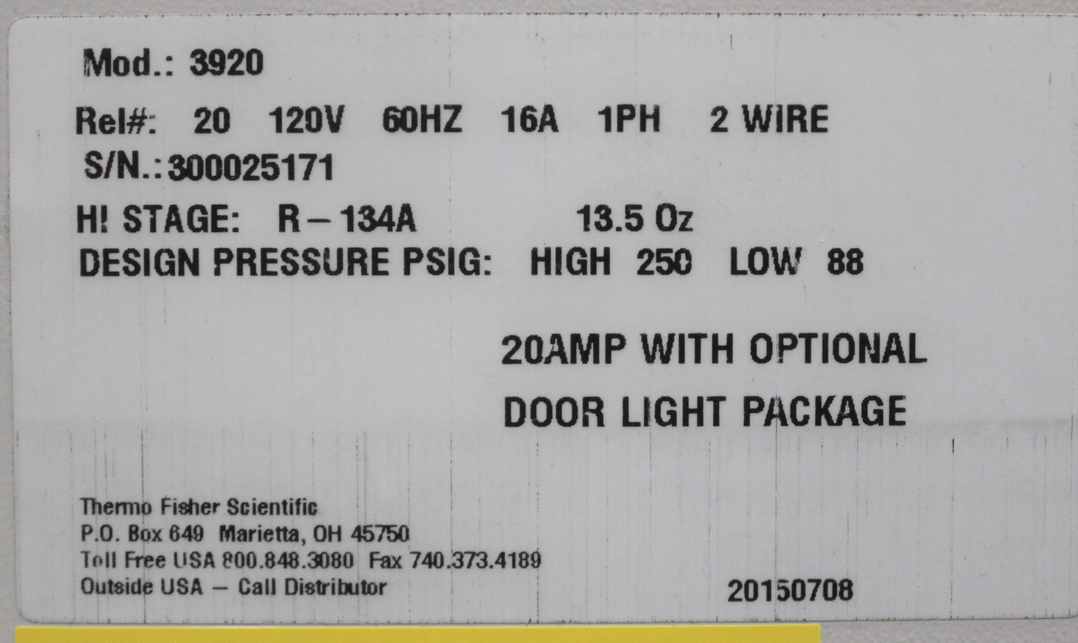 Thermo Scientific Forma 3920 Environmental / Stability Chamber 29 cu. ft.