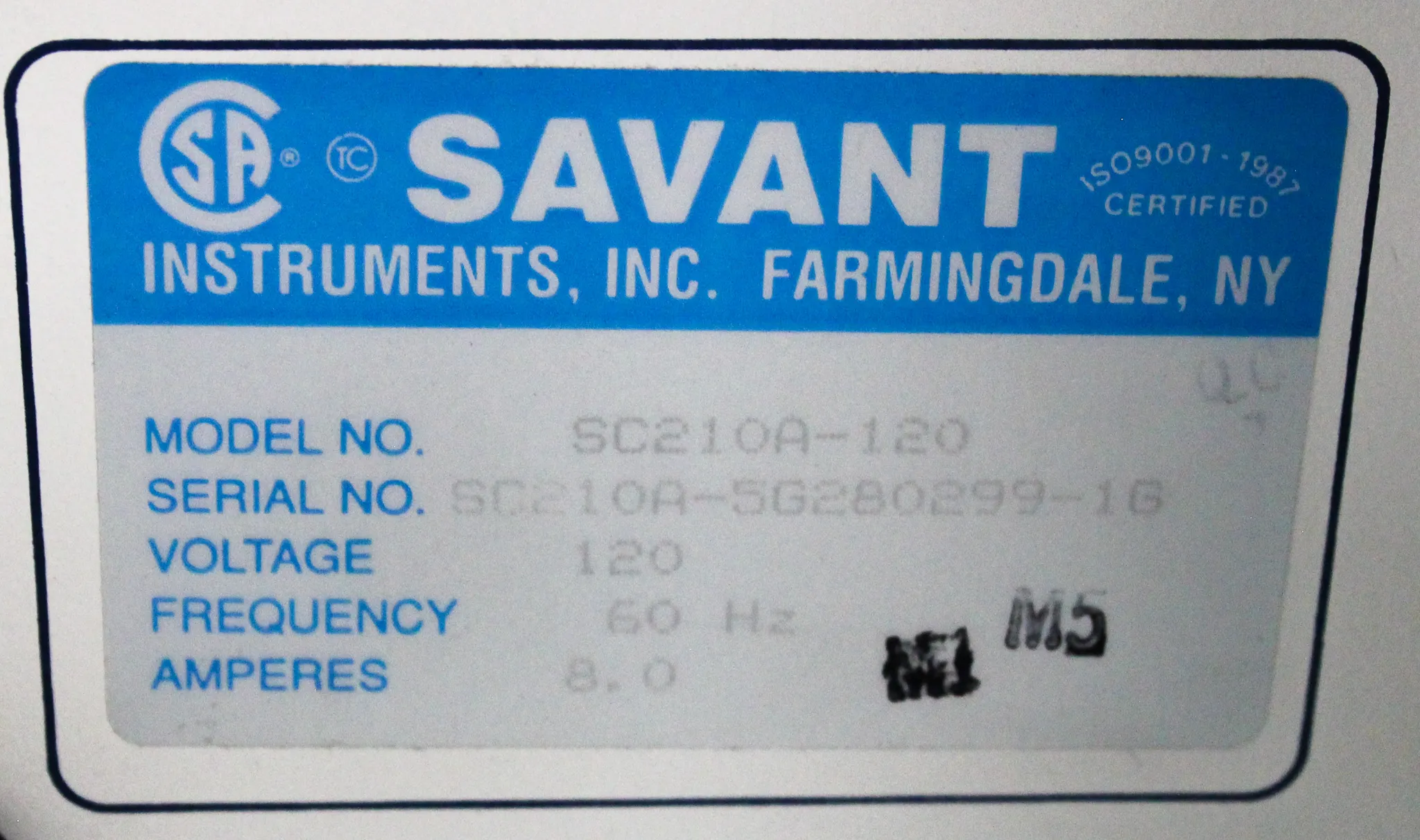 Savant SpeedVac Plus SC210A Centrifugal Vacuum Concentrator