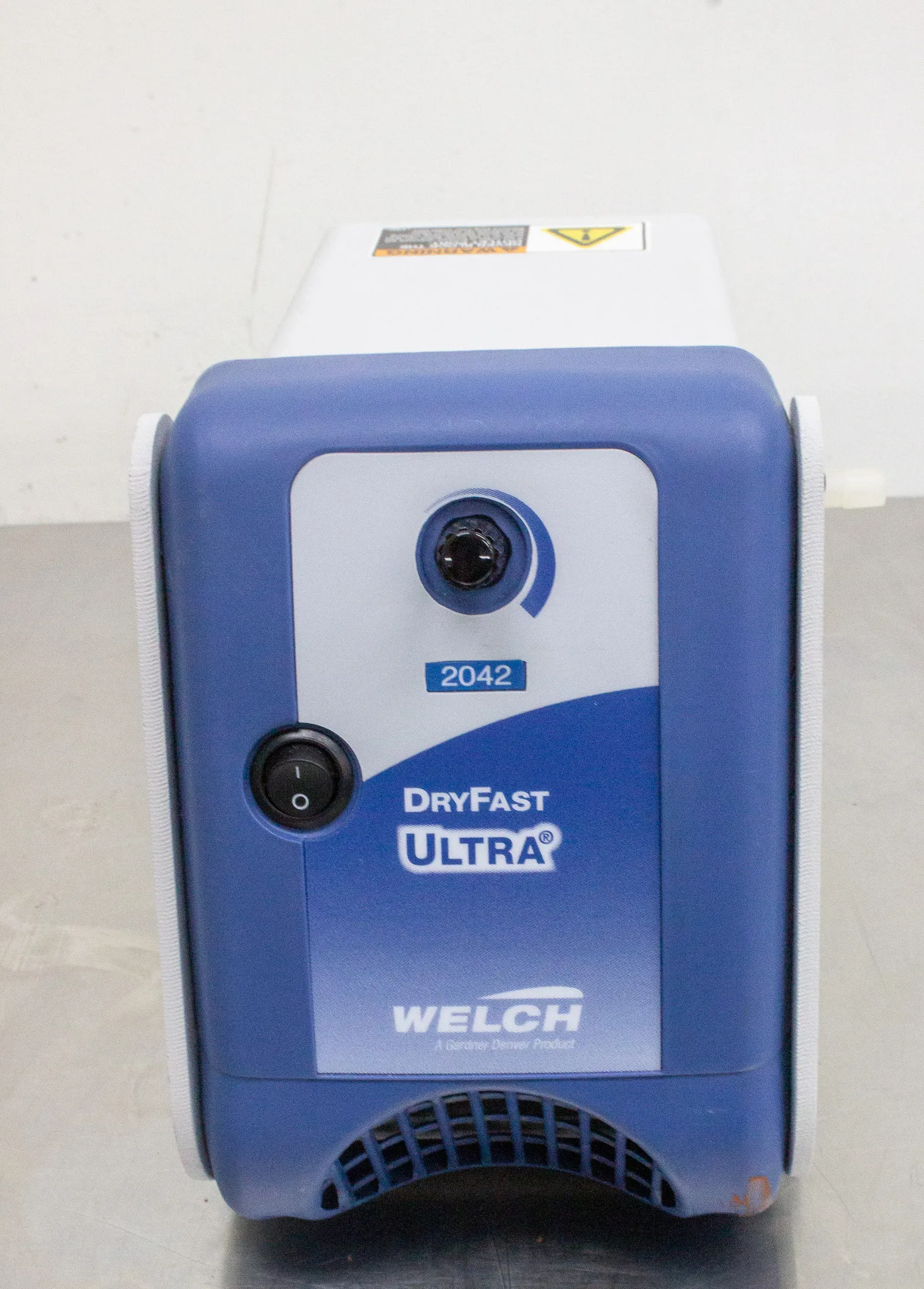 Used Welch 2042B-01 PTFE Dryfast Ultra Diaphragm Vacuum Pump, 120V, 60Hz US