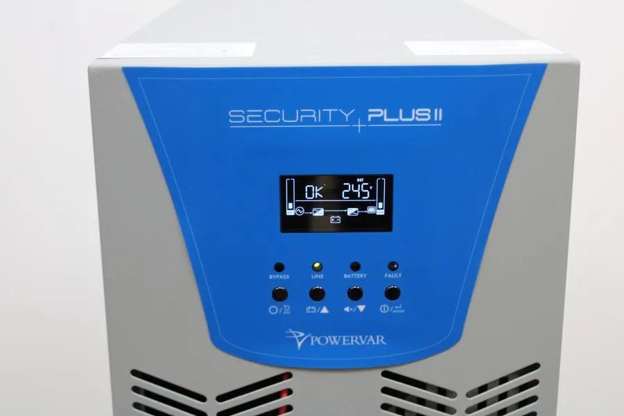 Powervar Security Plus II ABCDEF6002-22, Advanced Power Protection ...