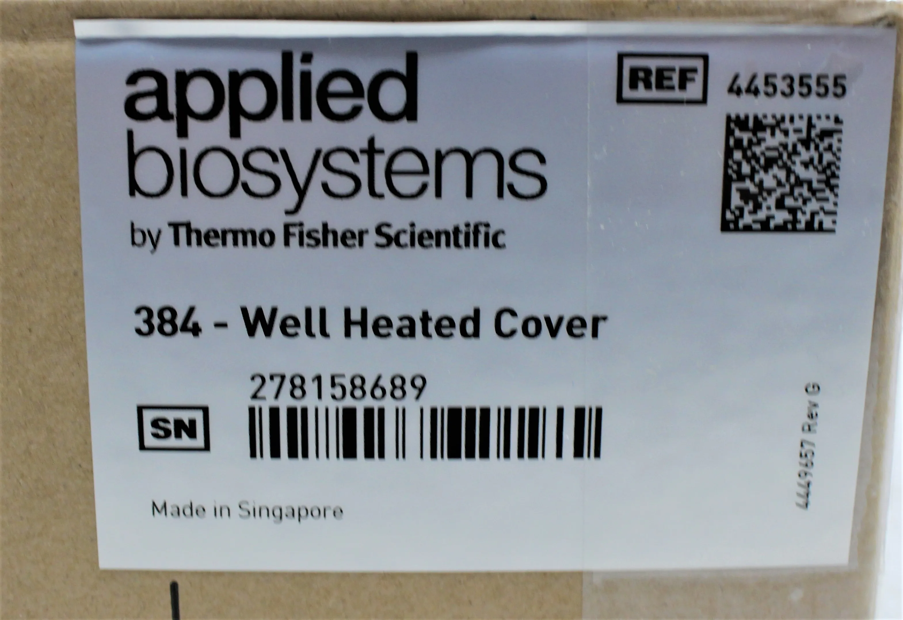 Thermo Fisher 384-Well Heated Cover 4453555 Used Laboratory Equipment