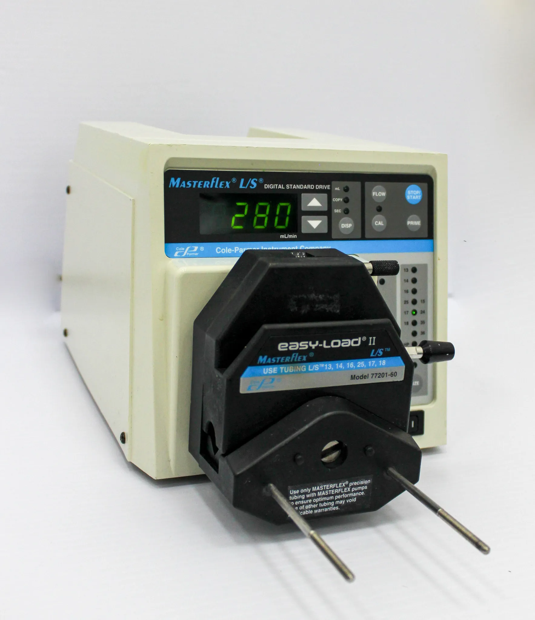 Cole Parmer Masterflex L/S Digital Standard Drive and Easy-Load 7523-50 Peristaltic Pump