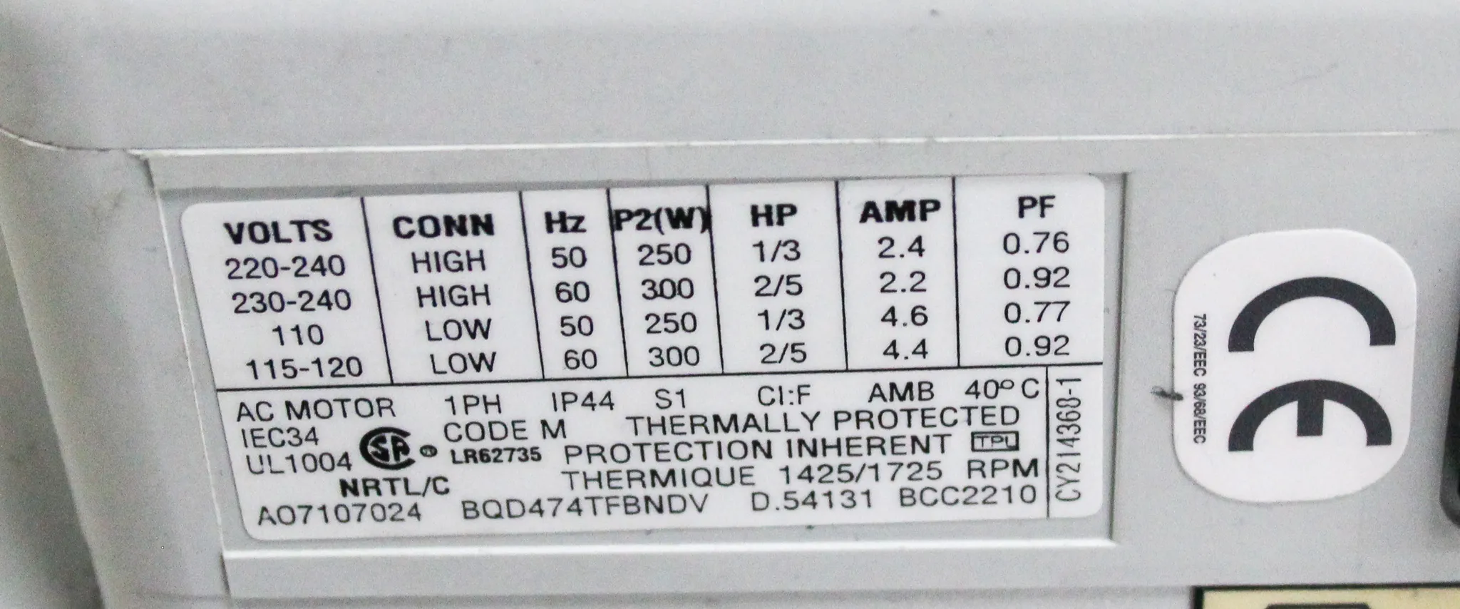 Edwards RV3 A65201903 Rotary Vane Vacuum Pump