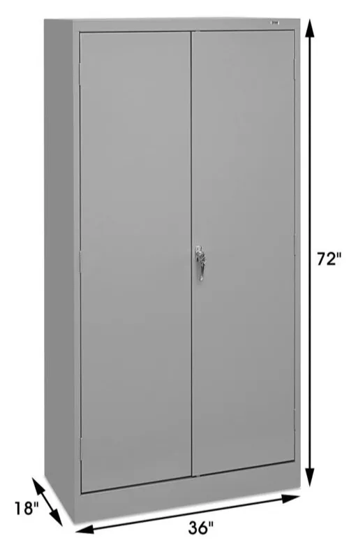 ULINE Industrial Cabinet - 36 x 18 x 72, Assembled-Gray