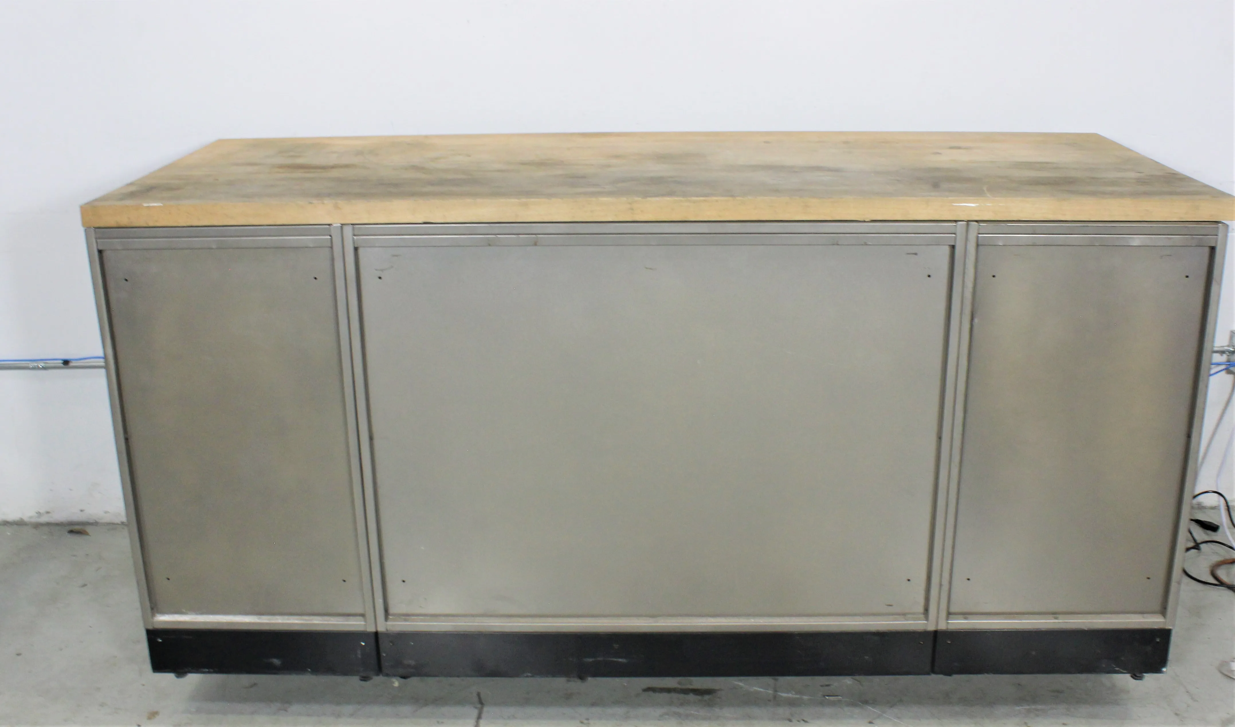 Used Laboratory Mobile Workbench with 12 Drawers and 2 Doors