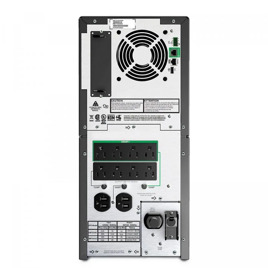 APC Smart-UPS with SmartConnect, 3kVA, Tower, 120V,  SMT3000C