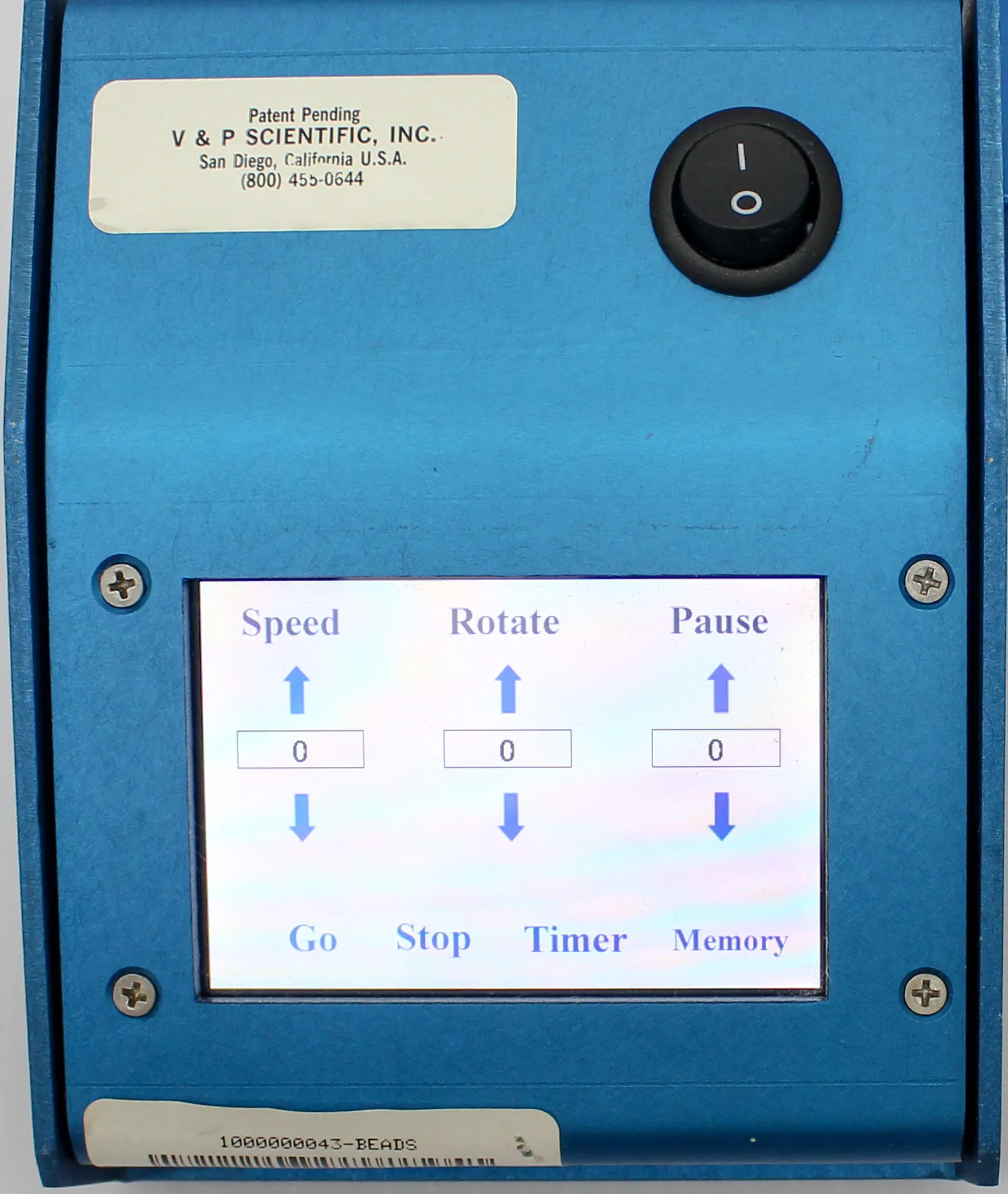 V&P Scientific VP 418SV1-1-50CB Used SpinVessel System with Touch Screen Controller