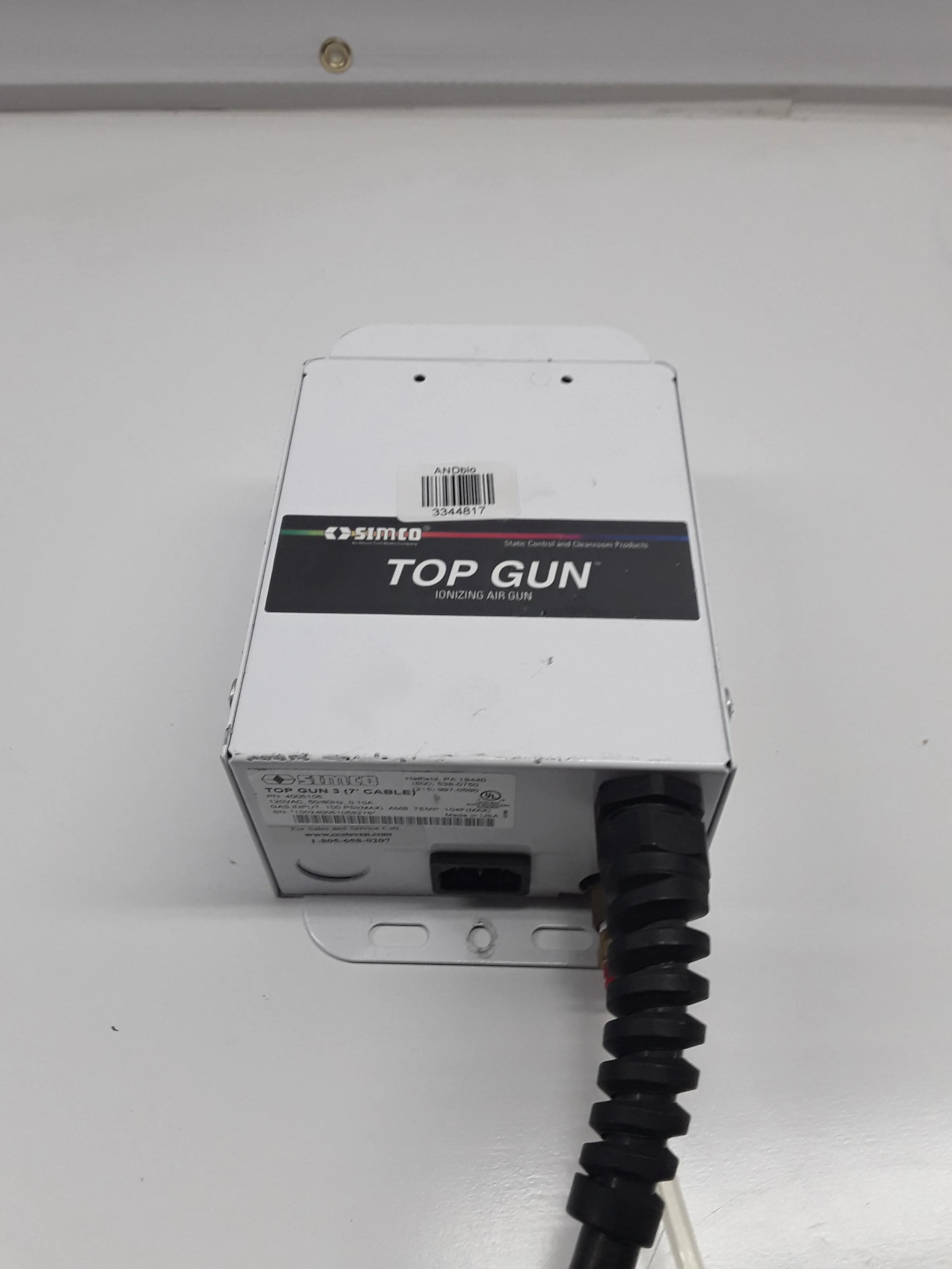 Simco-Ion Top Gun 3 Ionizing Air Gun with Optical Sensor & 7' Cable