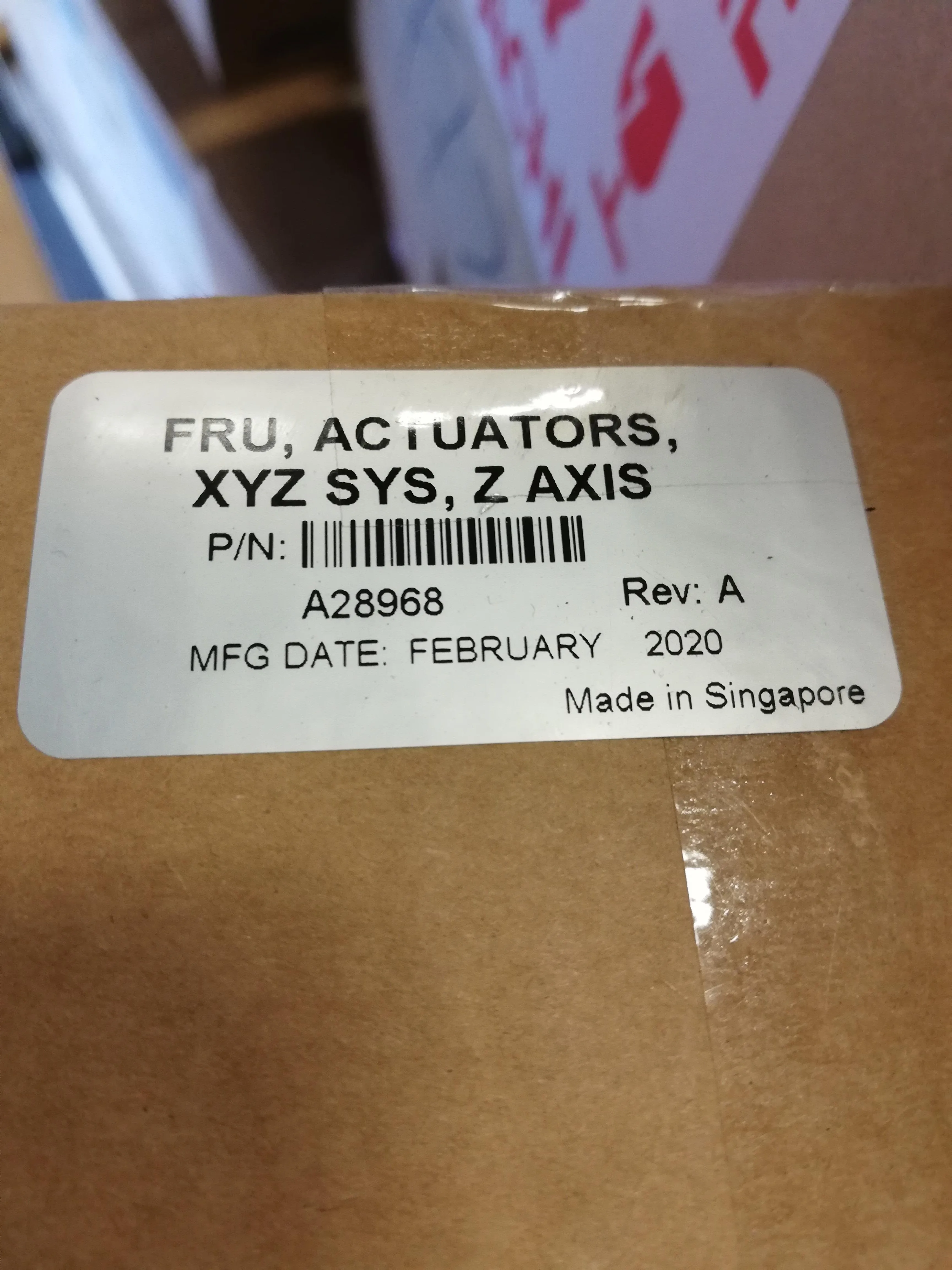 Festo Fru Actuators Xyz Sys, Z Axis F-394802.03, Used Robotic / Automation Equipment