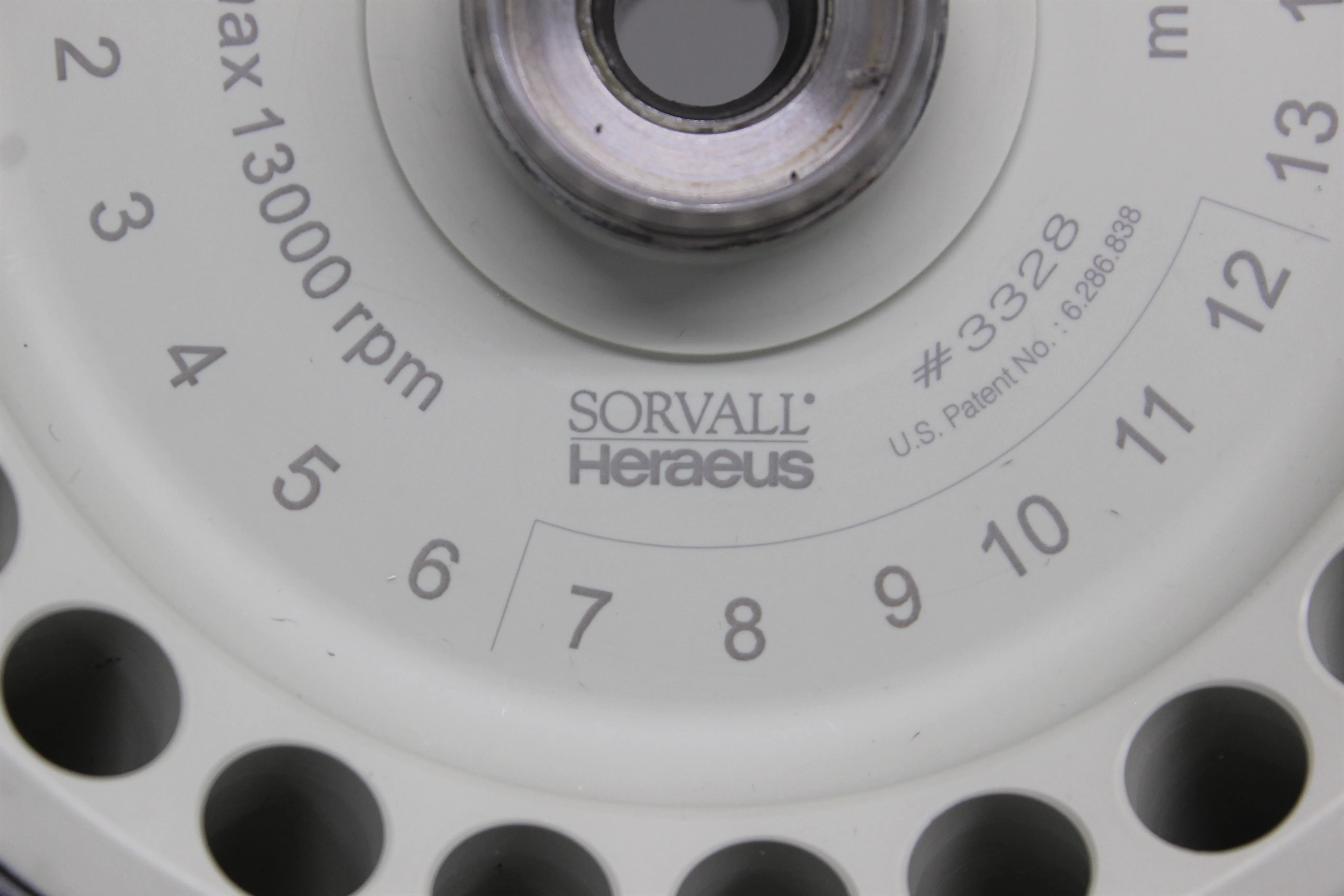 Sorvall Heraeus #3328 Microliter Rotor 24 place x 1.5mL or 2 mL with #3329 Lid