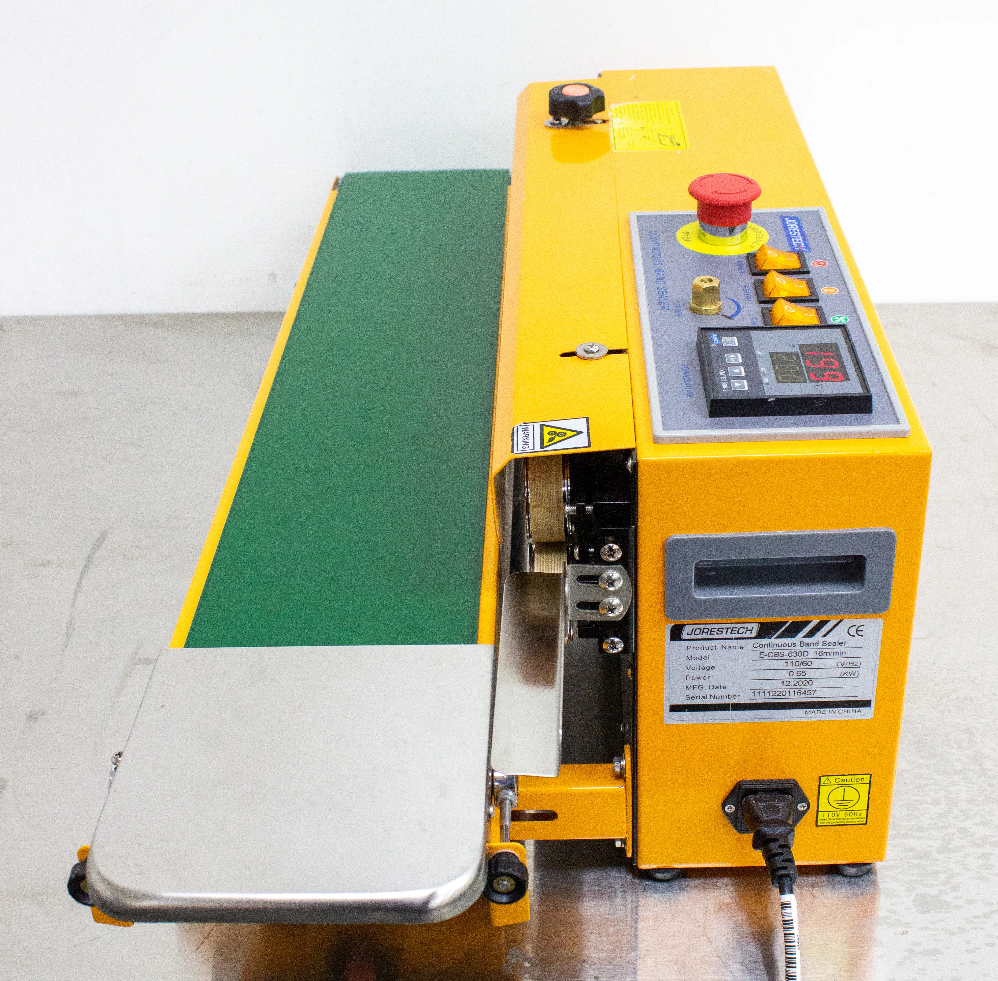 Jorestech Continuous Band Sealer Model E-CBS-630D