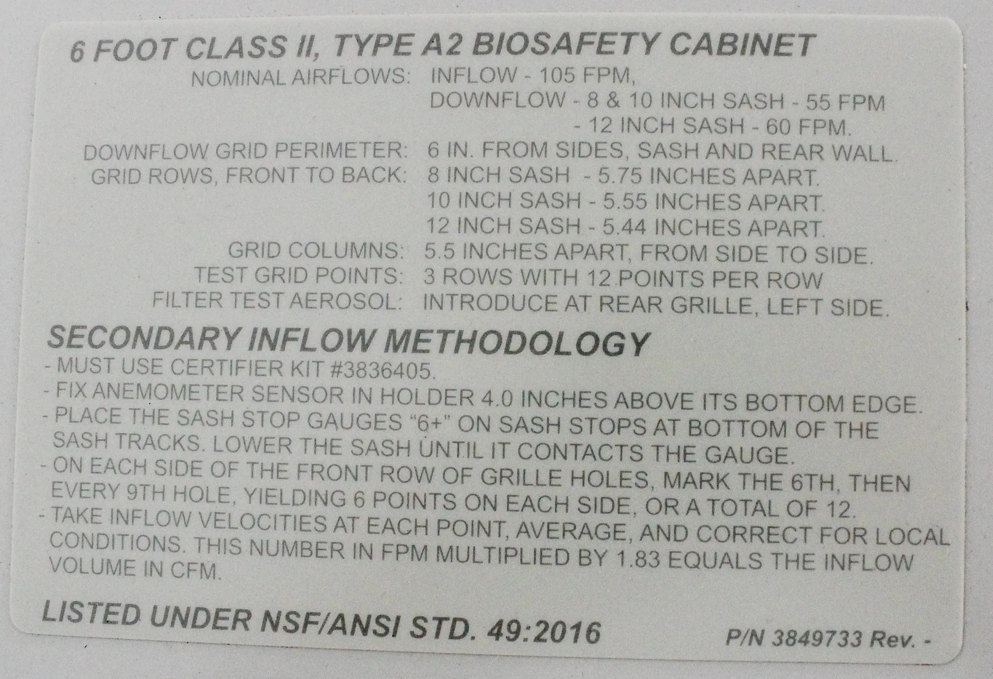 Labconco 6' Purifier Logic+ Class II A2 Biological Safety Cabinet 302680101