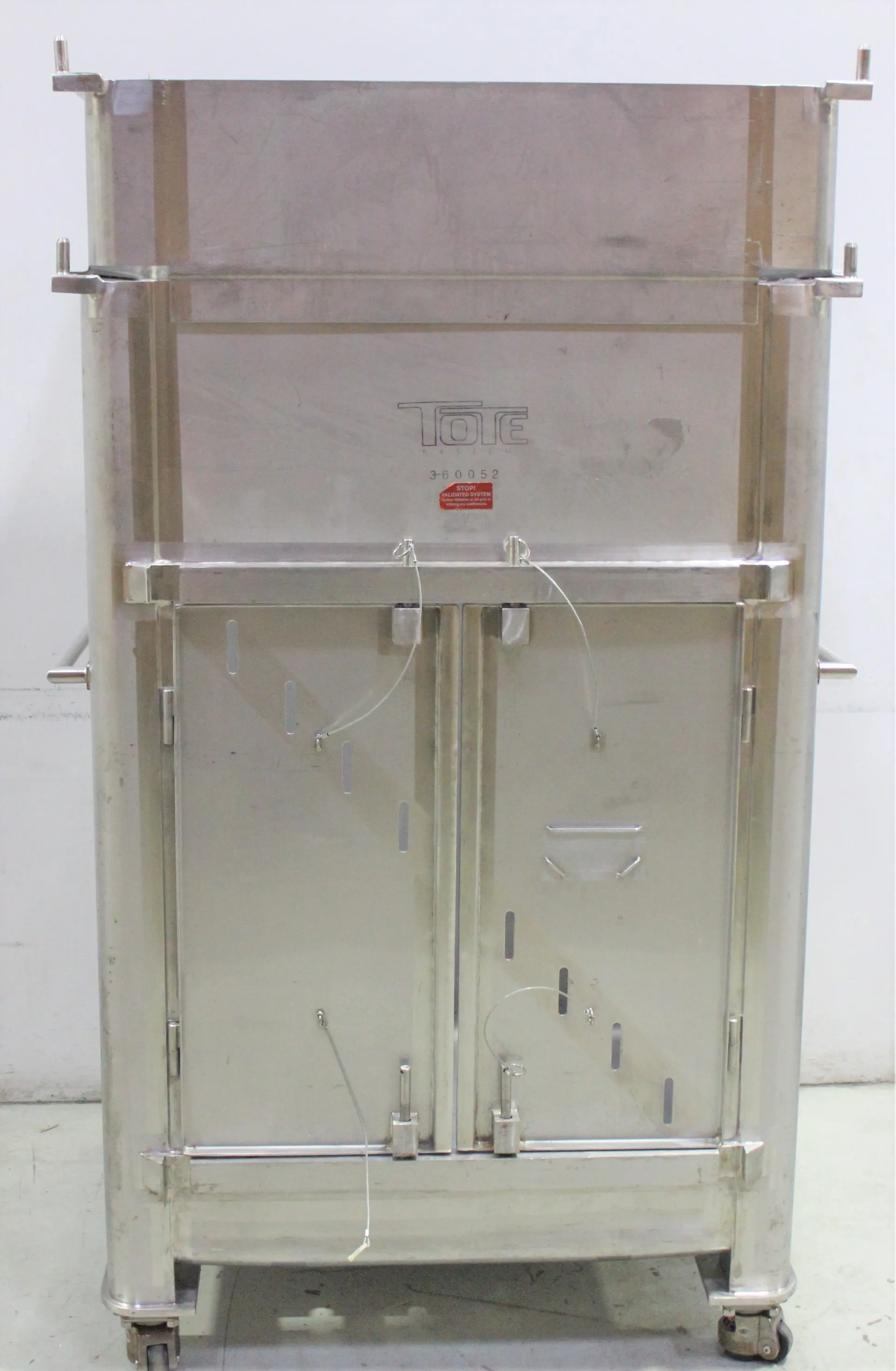 Tote Systems Side Door Bin - Used Pharmaceutical Bulk Handling Equipment