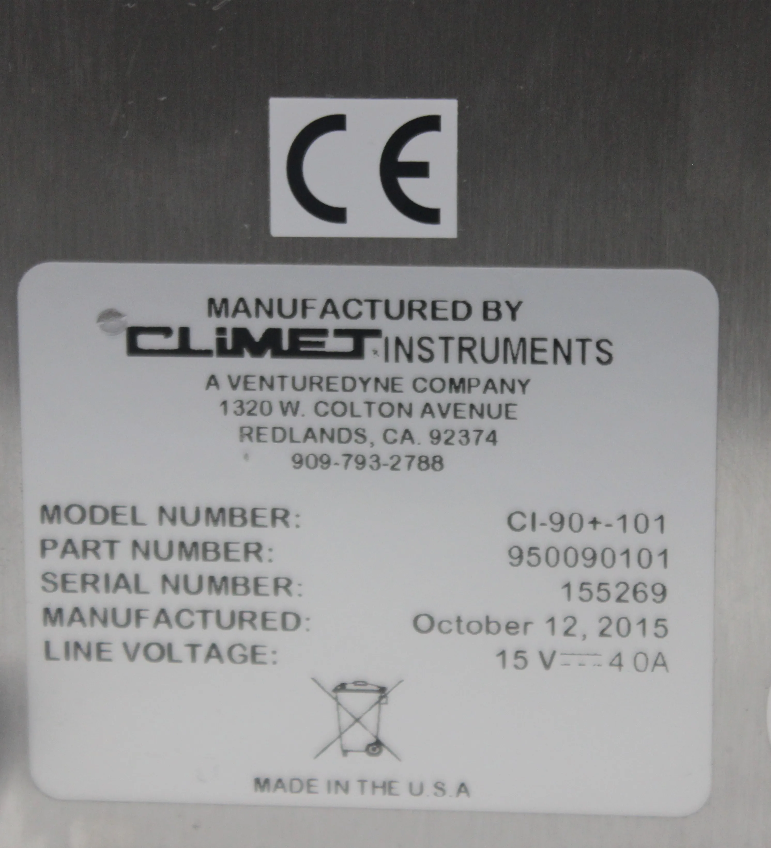 Climet Instruments CI-90+-101 Microbial Air Sampler