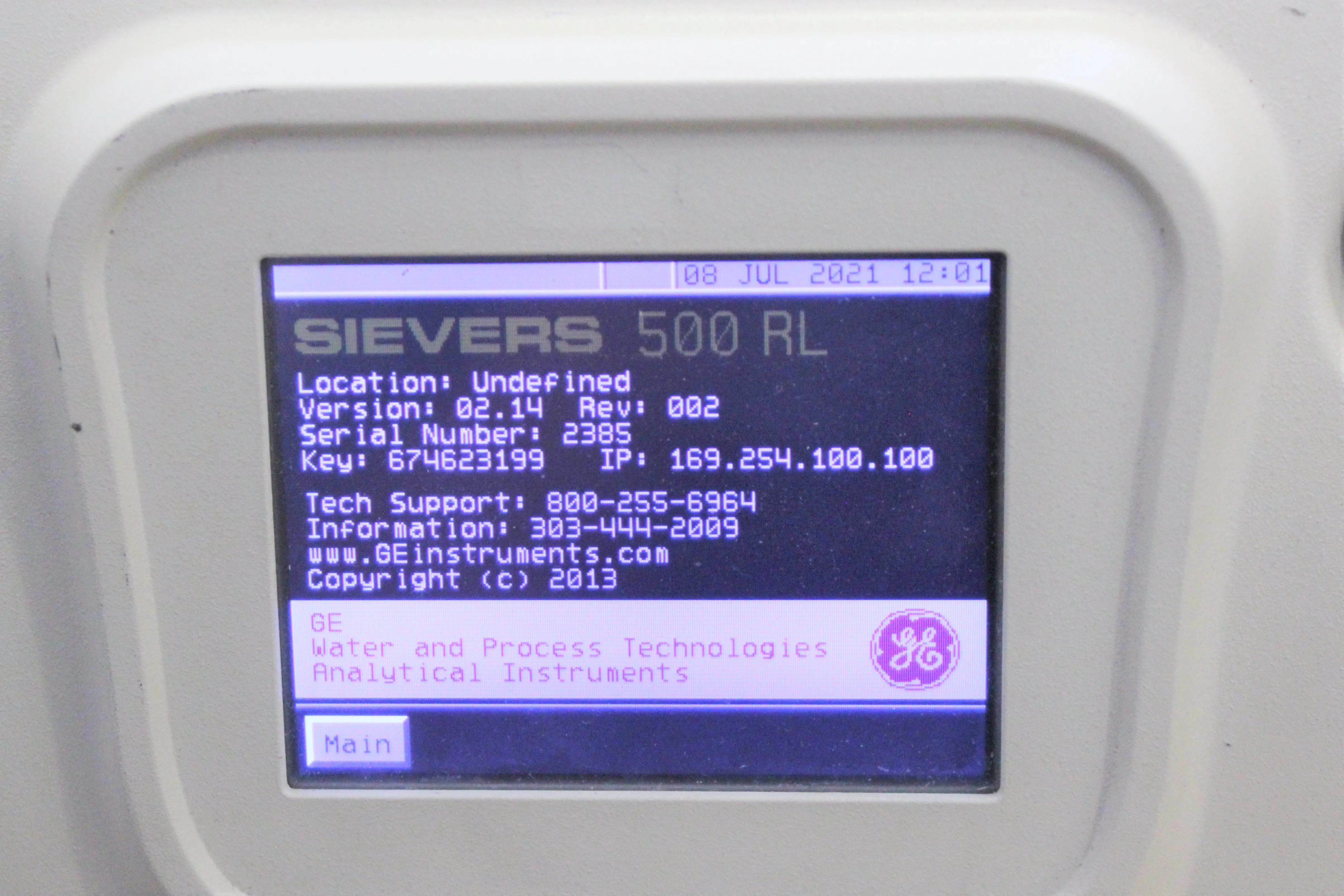 Sievers 500 RL Water Analyzer