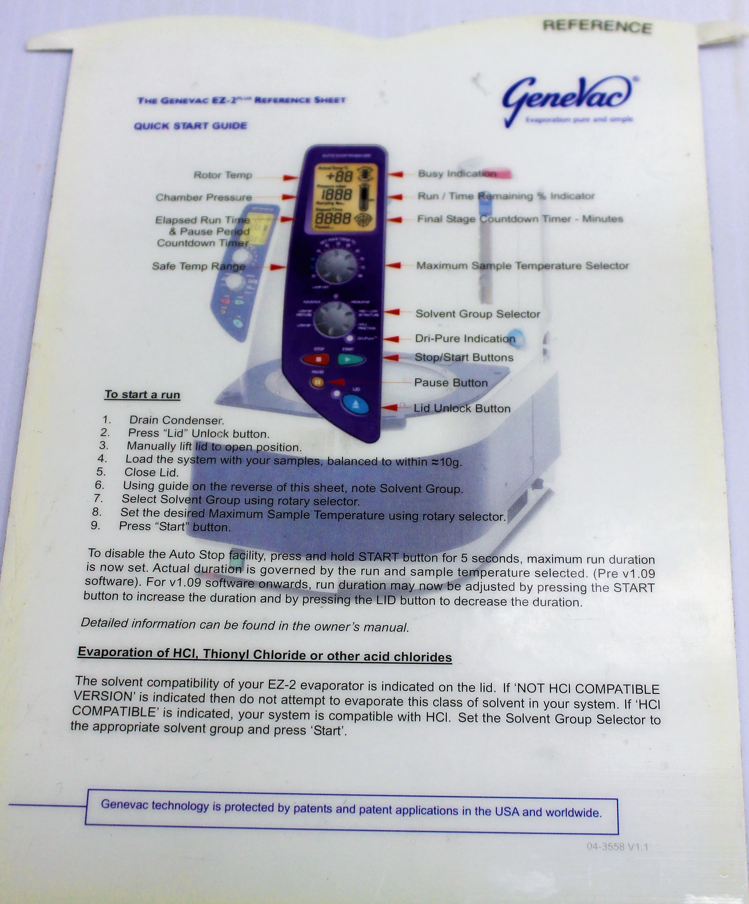 Genevac EZ-2 Plus Personal Evaporator