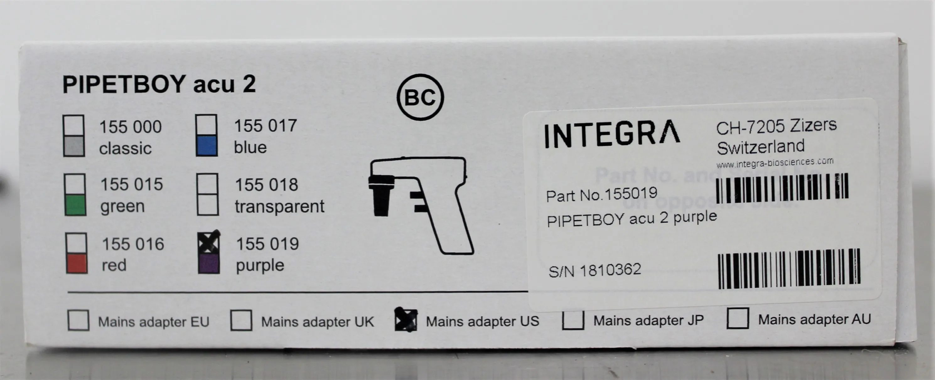 Integra Biosciences Pipetboy 2 Pipet