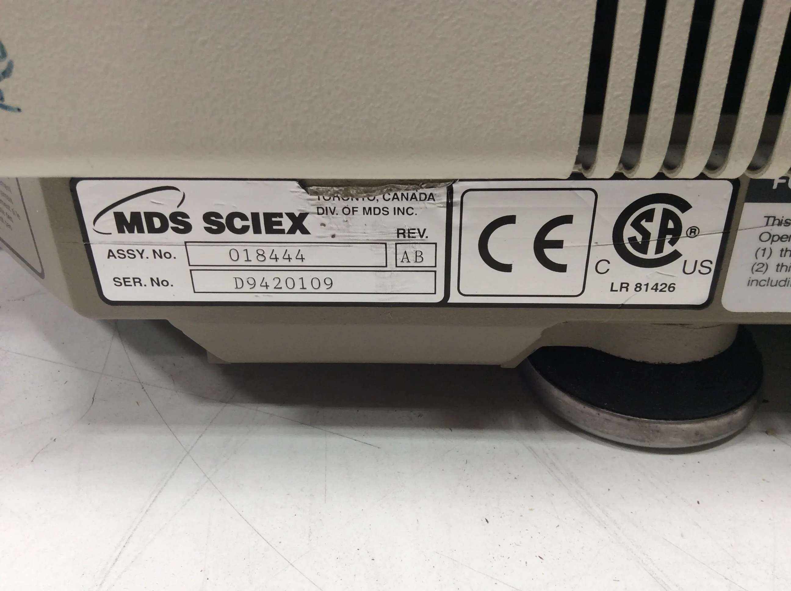 AB SCIEX API 3000 LC/MS/MS Triple Quad Mass Spectrometer by PE Sciex