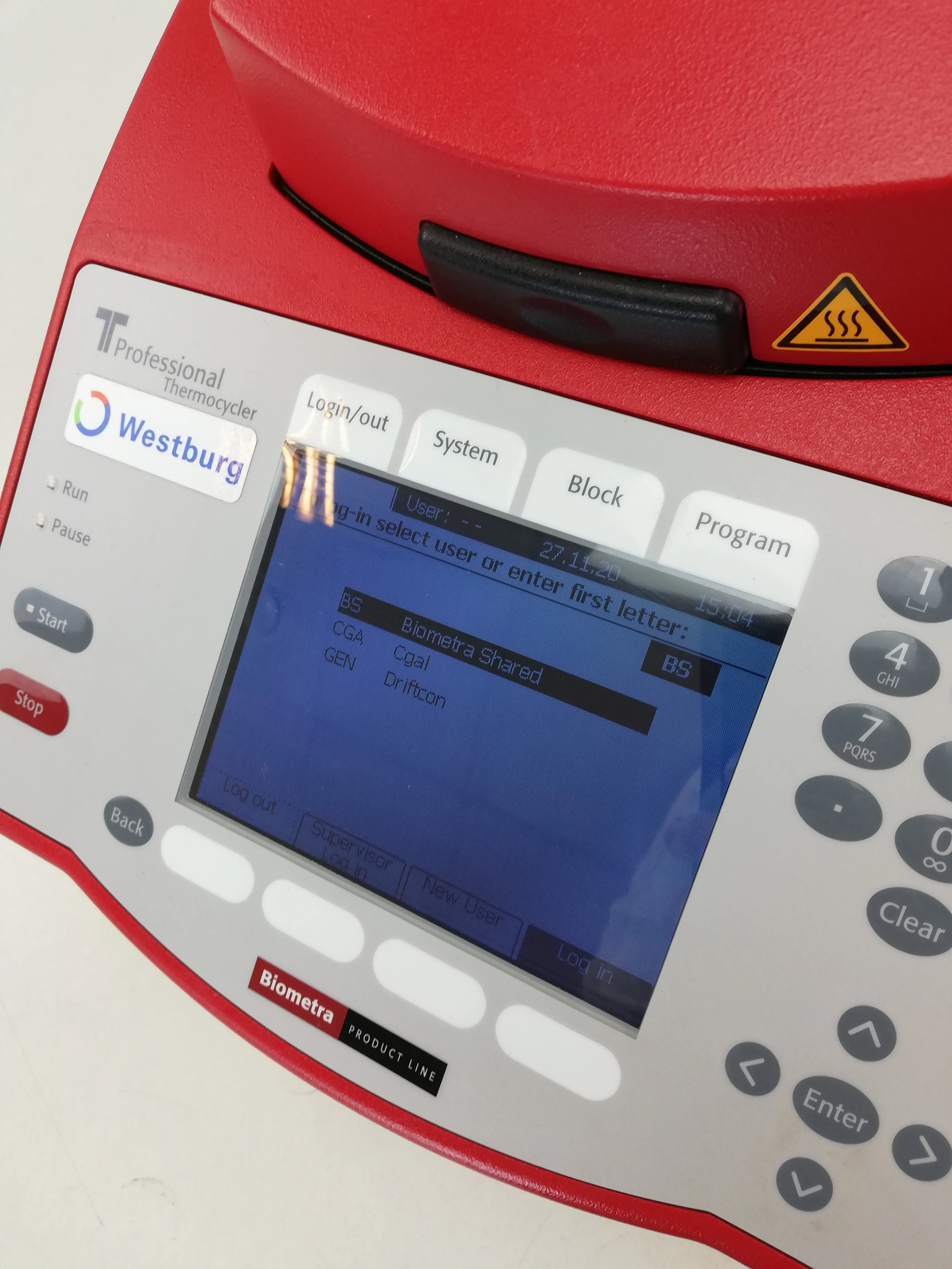 Biometra TProfessional Standard SL96 Real-Time PCR Thermocycler Needs Repairs