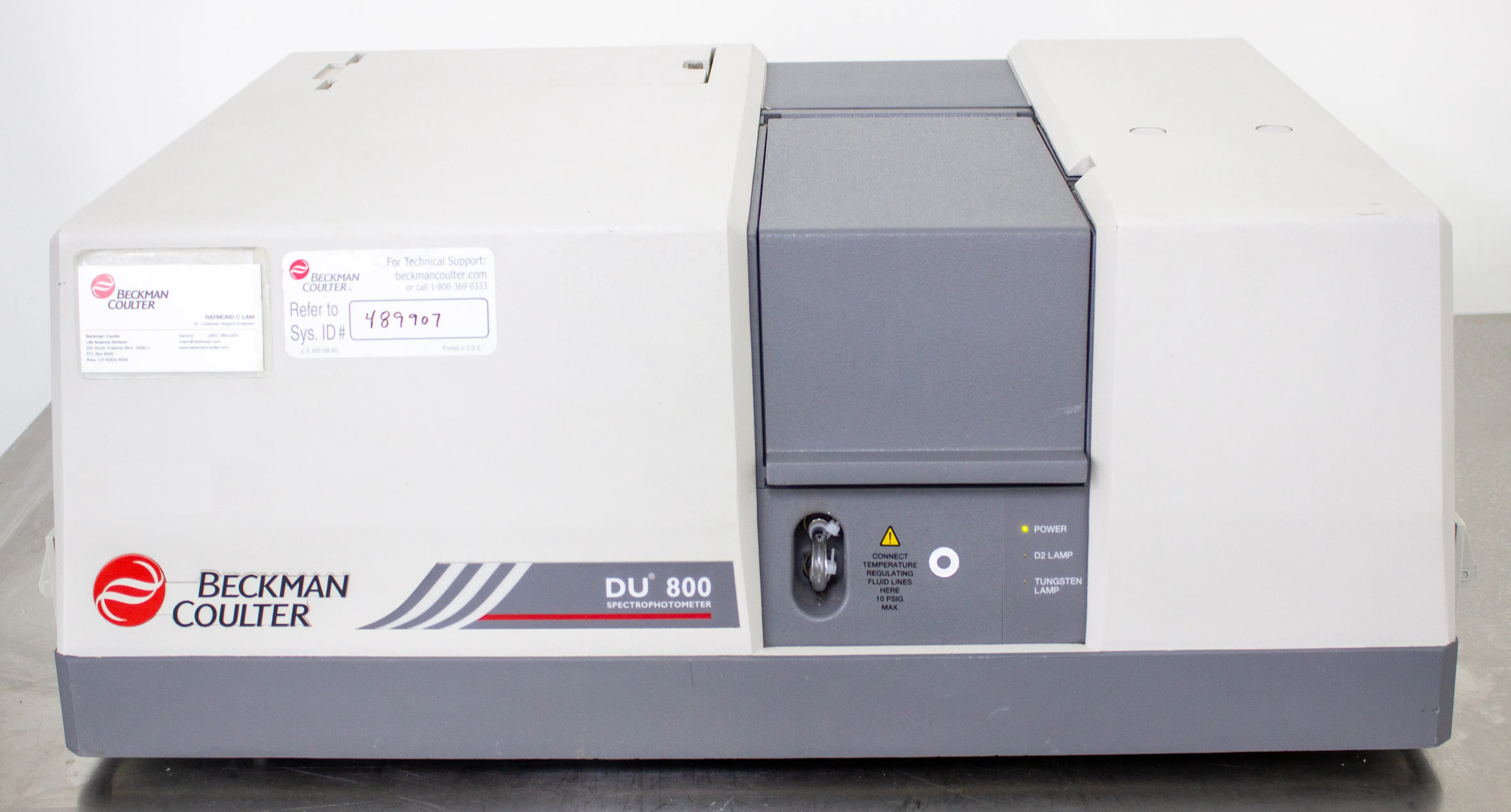 Beckman Coulter DU 800 UV/Vis Spectrophotometer with Standard Transport