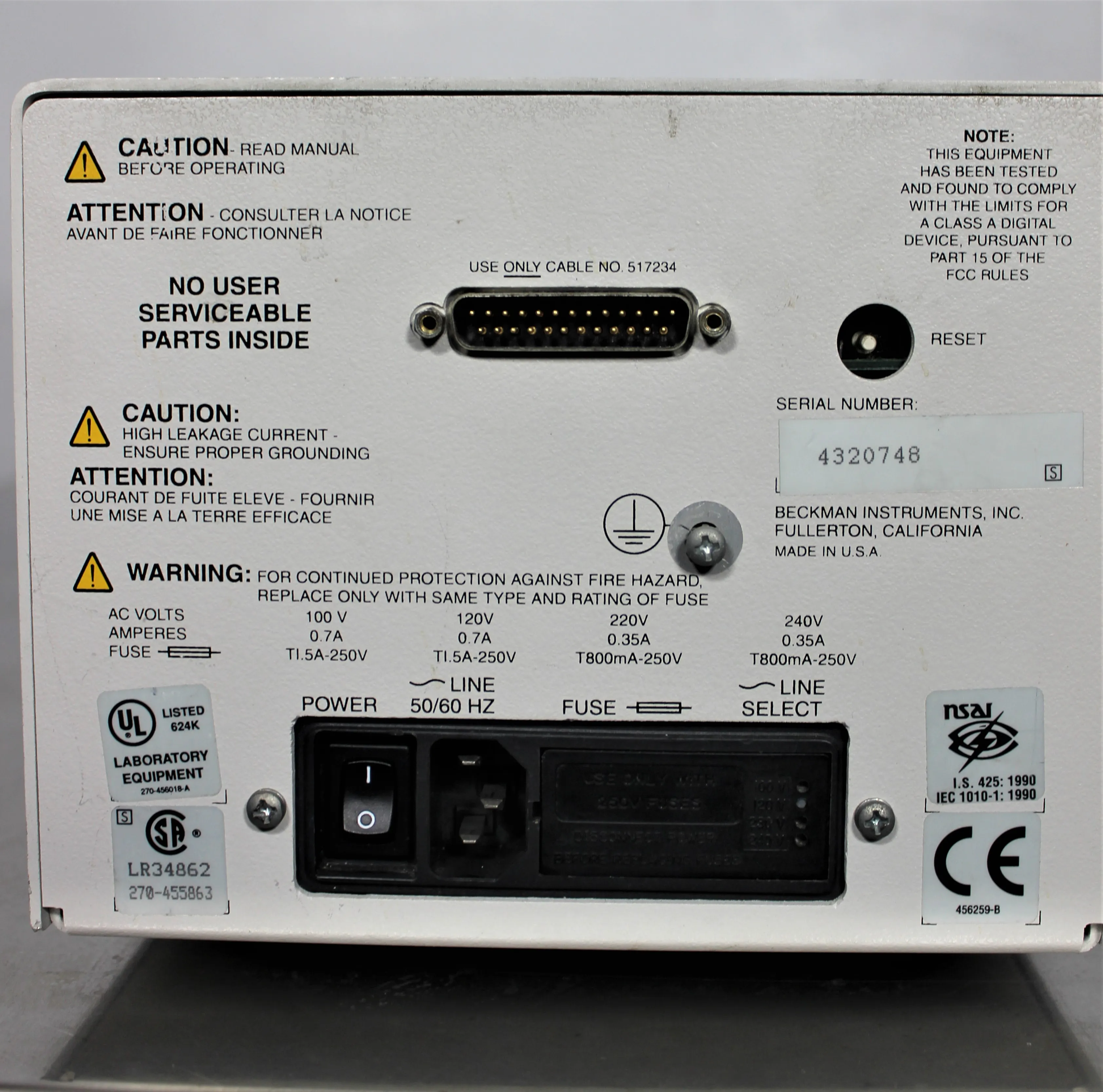 Beckman Temperature Controller - Used Laboratory Equipment