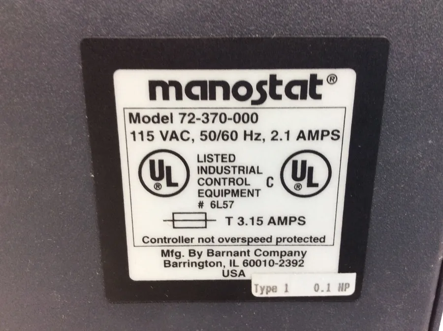 Manostat Preston Varistaltic Power Pump Model