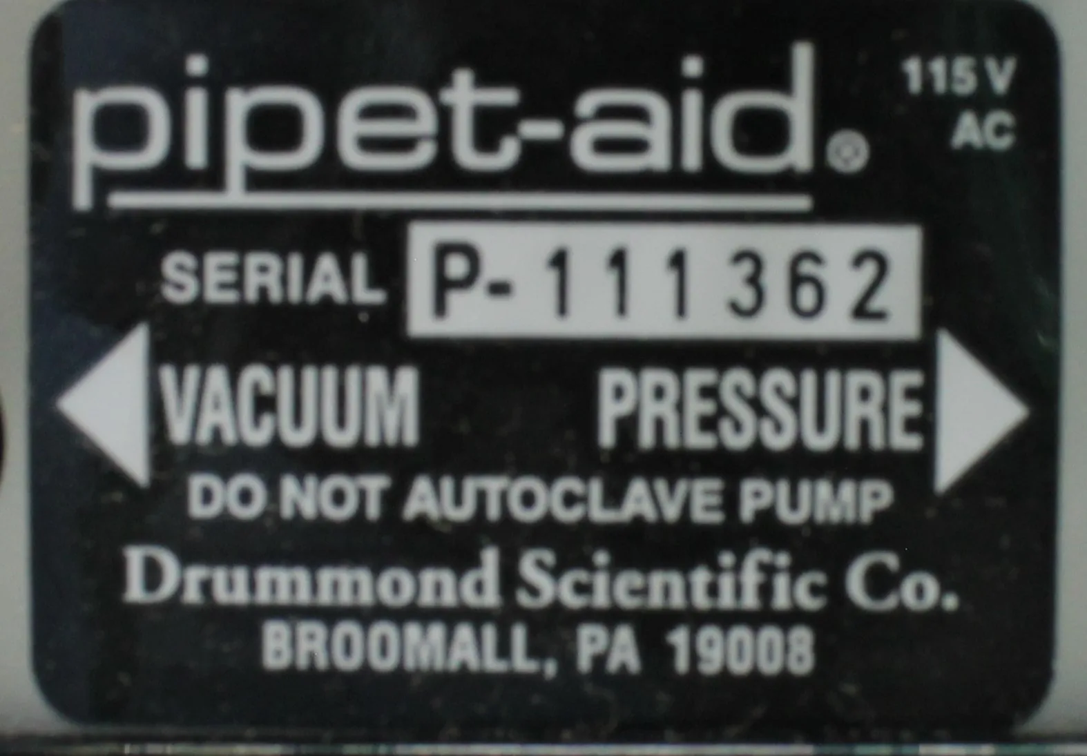 Used Drummond Scientific 4-000-110 Pipet Aid