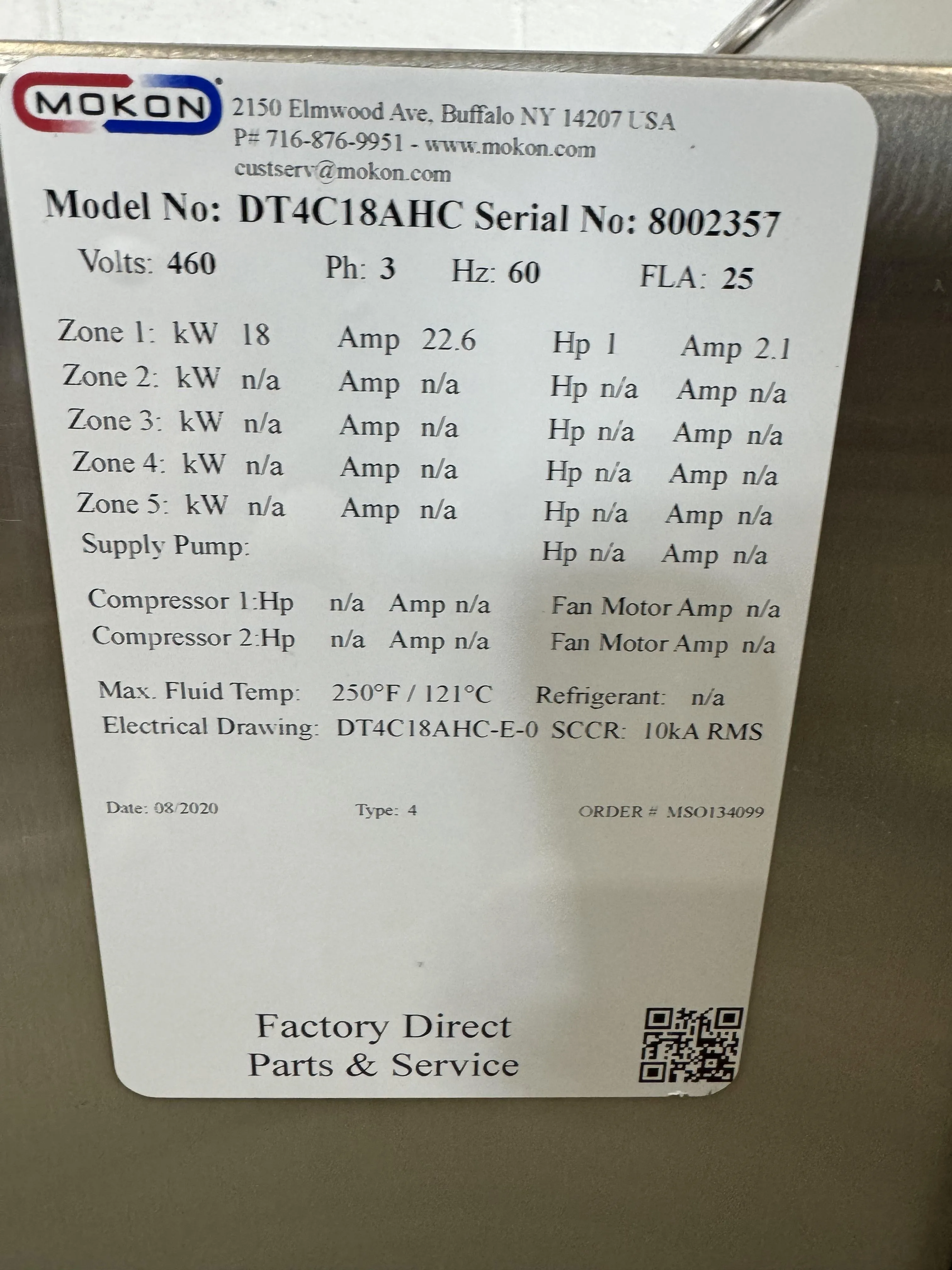 Mokon - Hydrothermal DT4C18AHC Circulating Water Temperature Control System