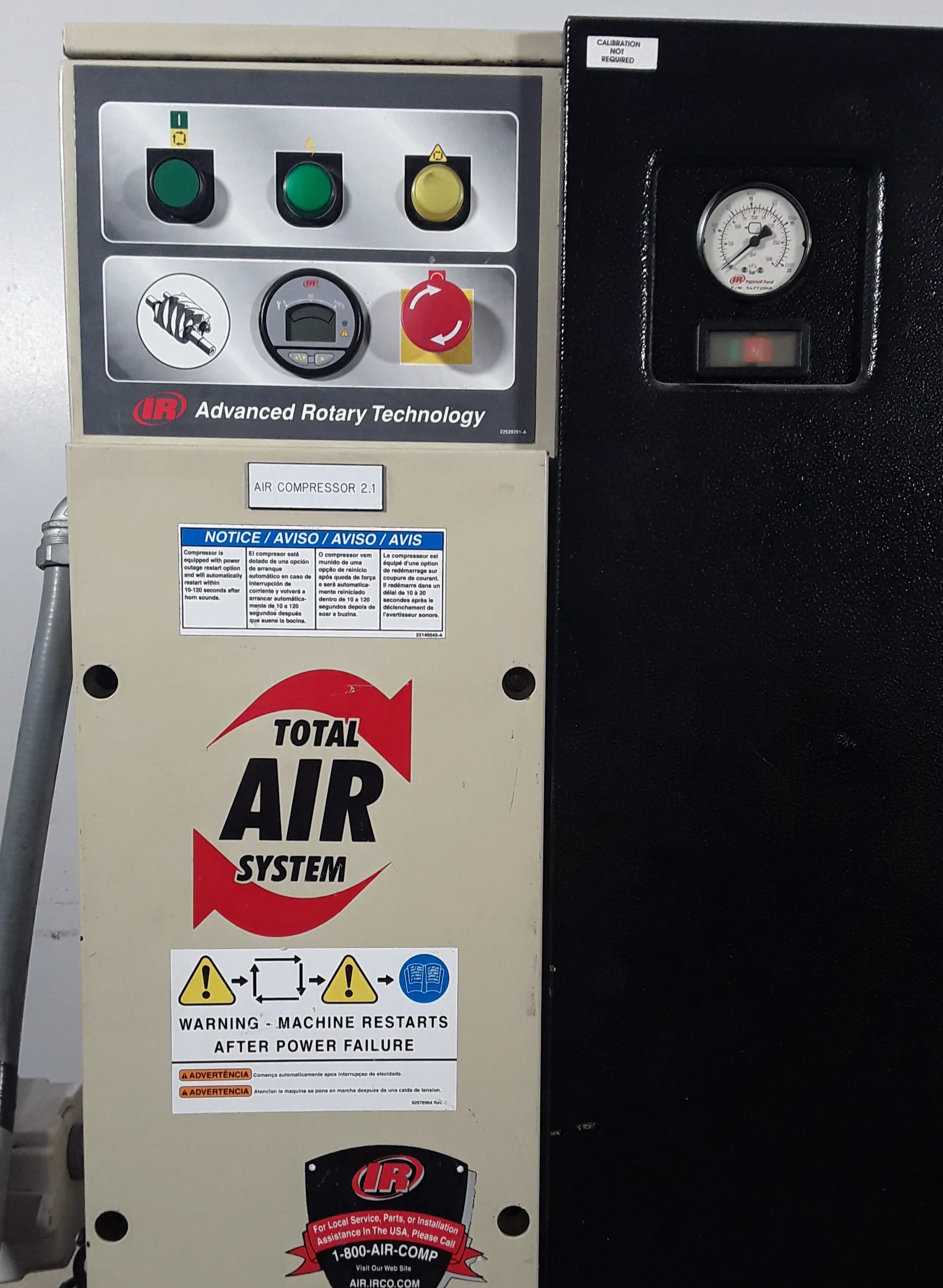 Ingersoll Rand UP6-5TAS-125 230 Rotary Screw Air Compressor