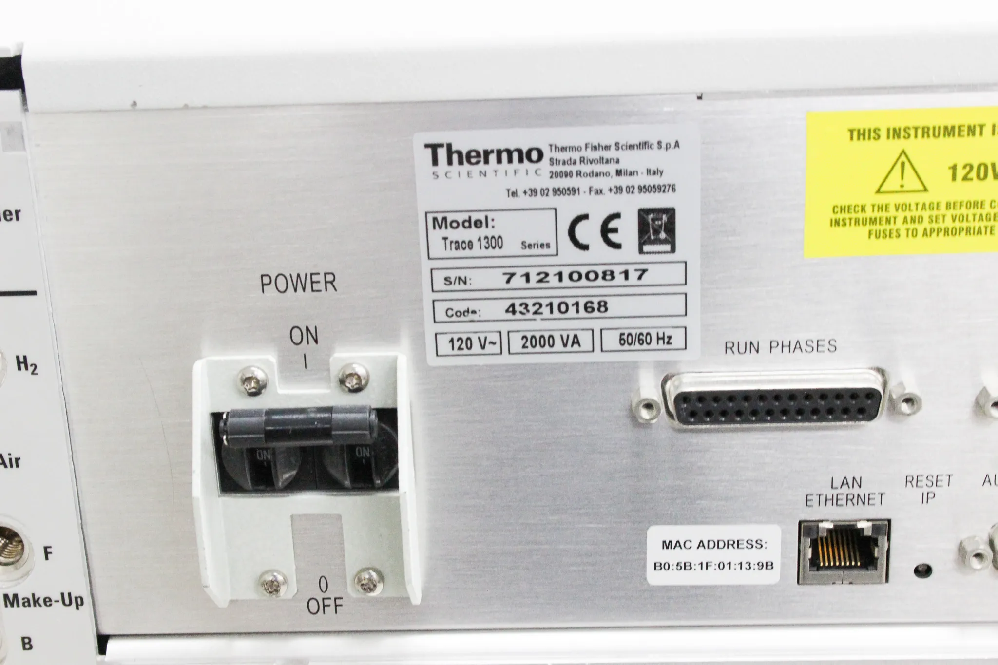 Thermo Scientific Trace 1310 Gas Chromatograph w/ Electronic Module 43210168