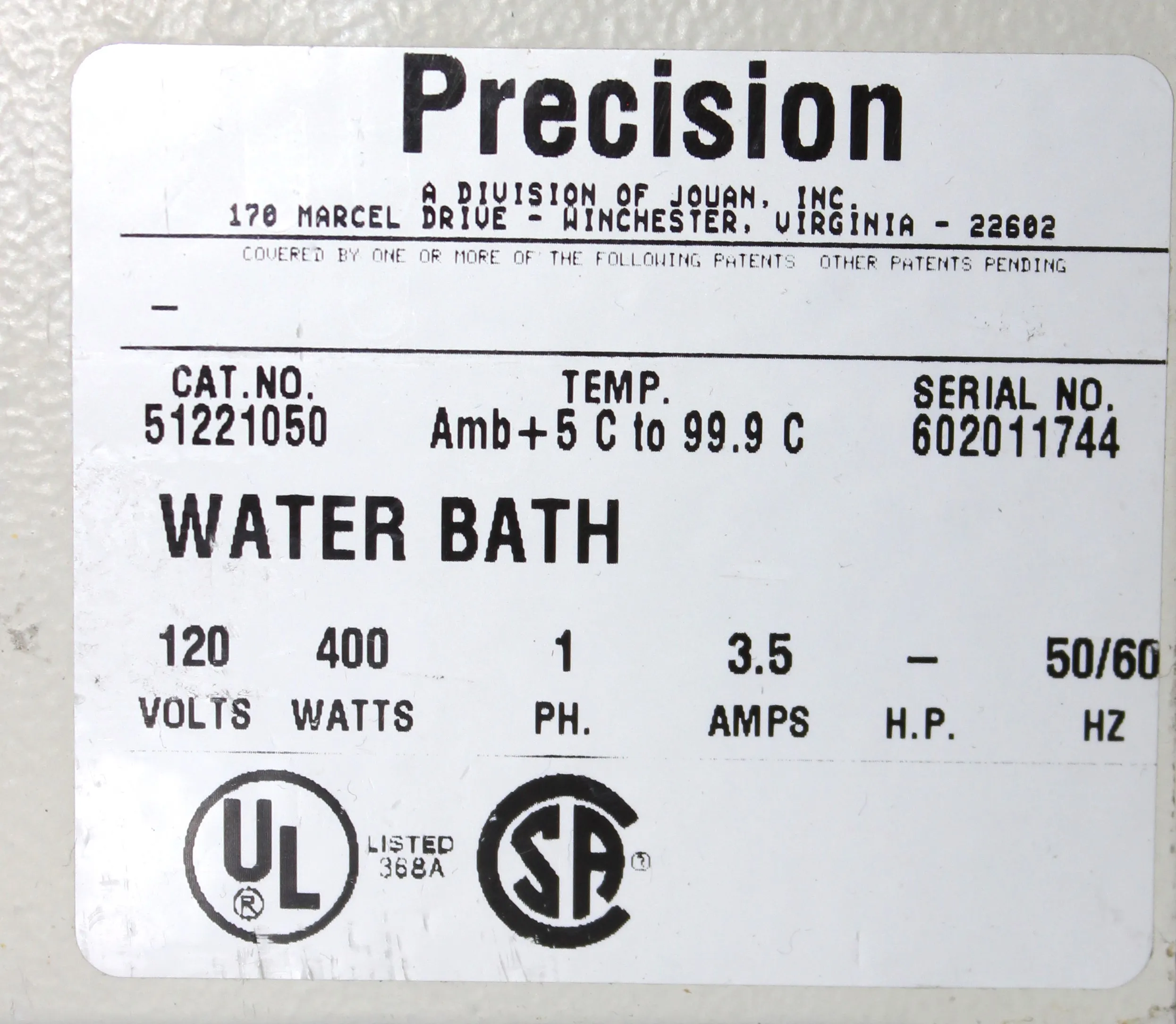 Precision Microprocessor Controlled 280 Series Water Bath