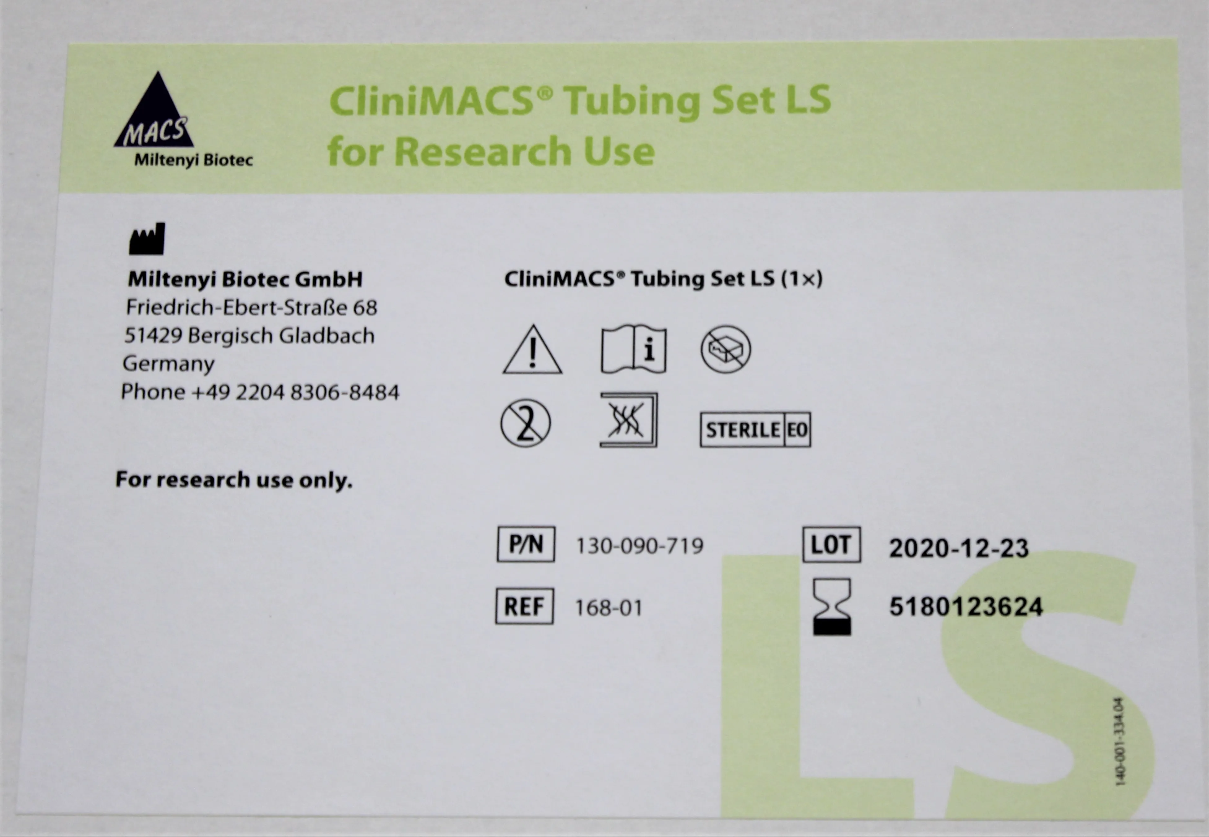 Macs Miltenyi Biotec CliniMACS Tubing Set LS - Lab Equipment