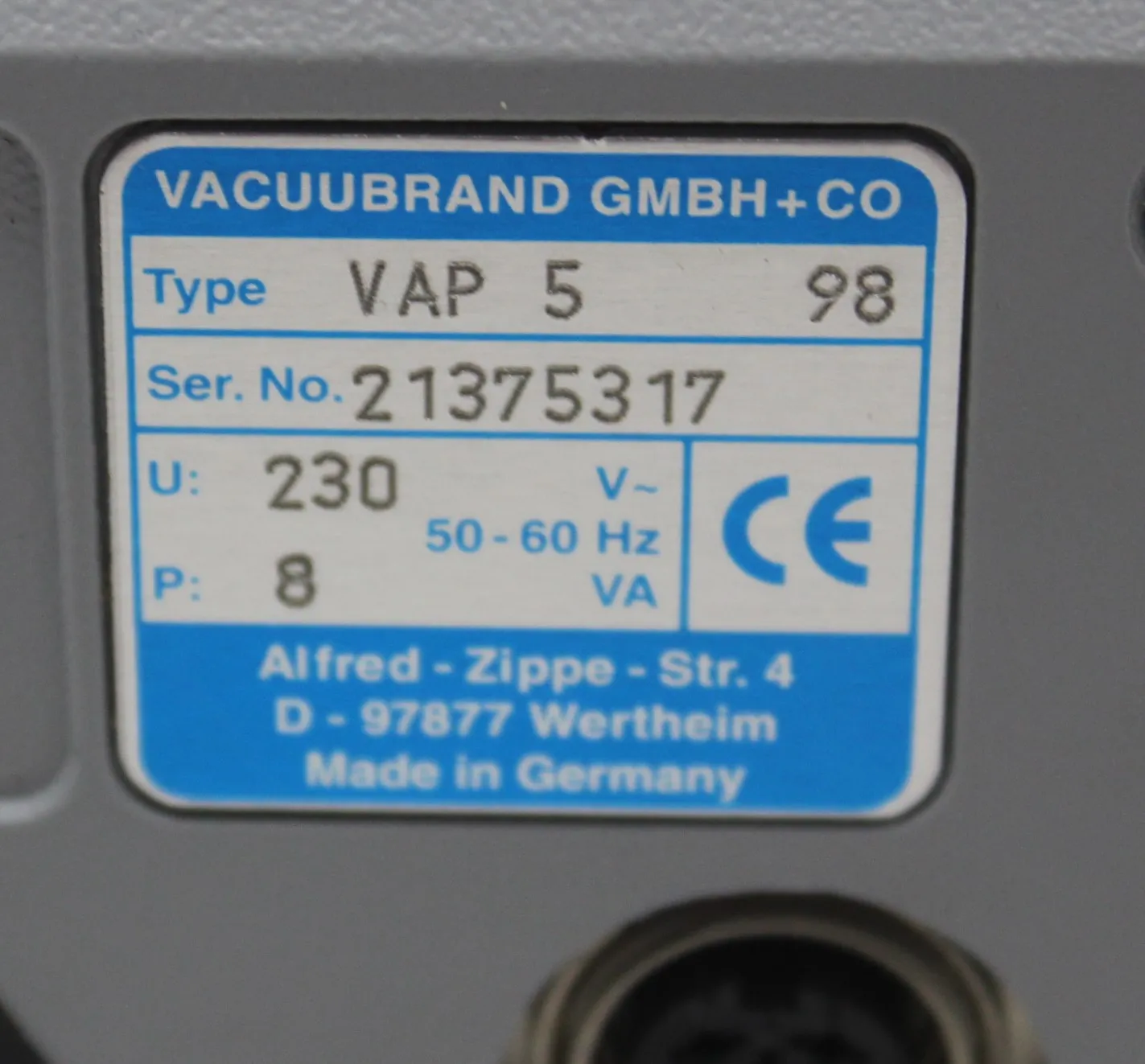 Vacuubrand VAP 5 Fine Vacuum Gauge