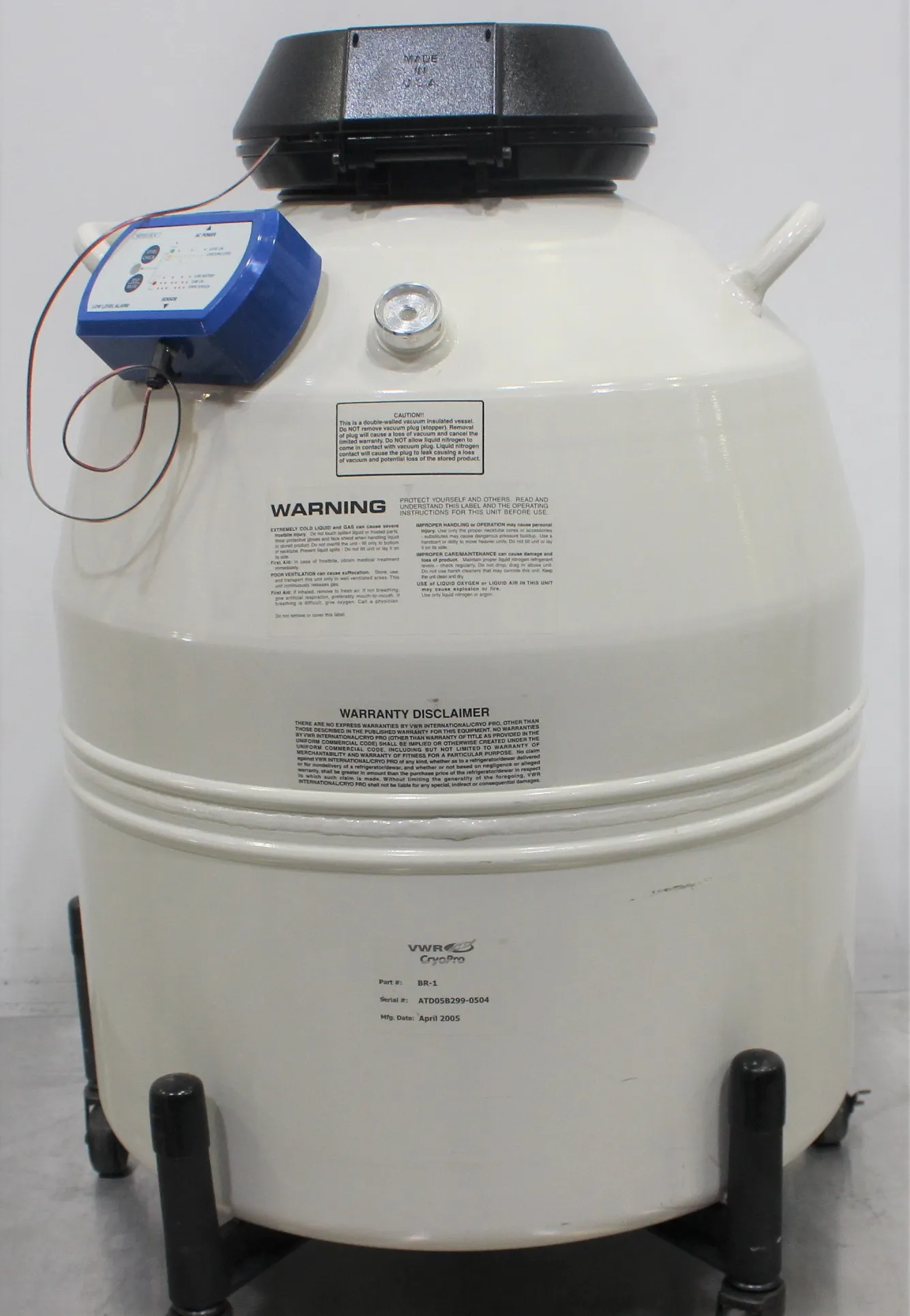 VWR CryoPro BR-1 Liquid Nitrogen Dewar