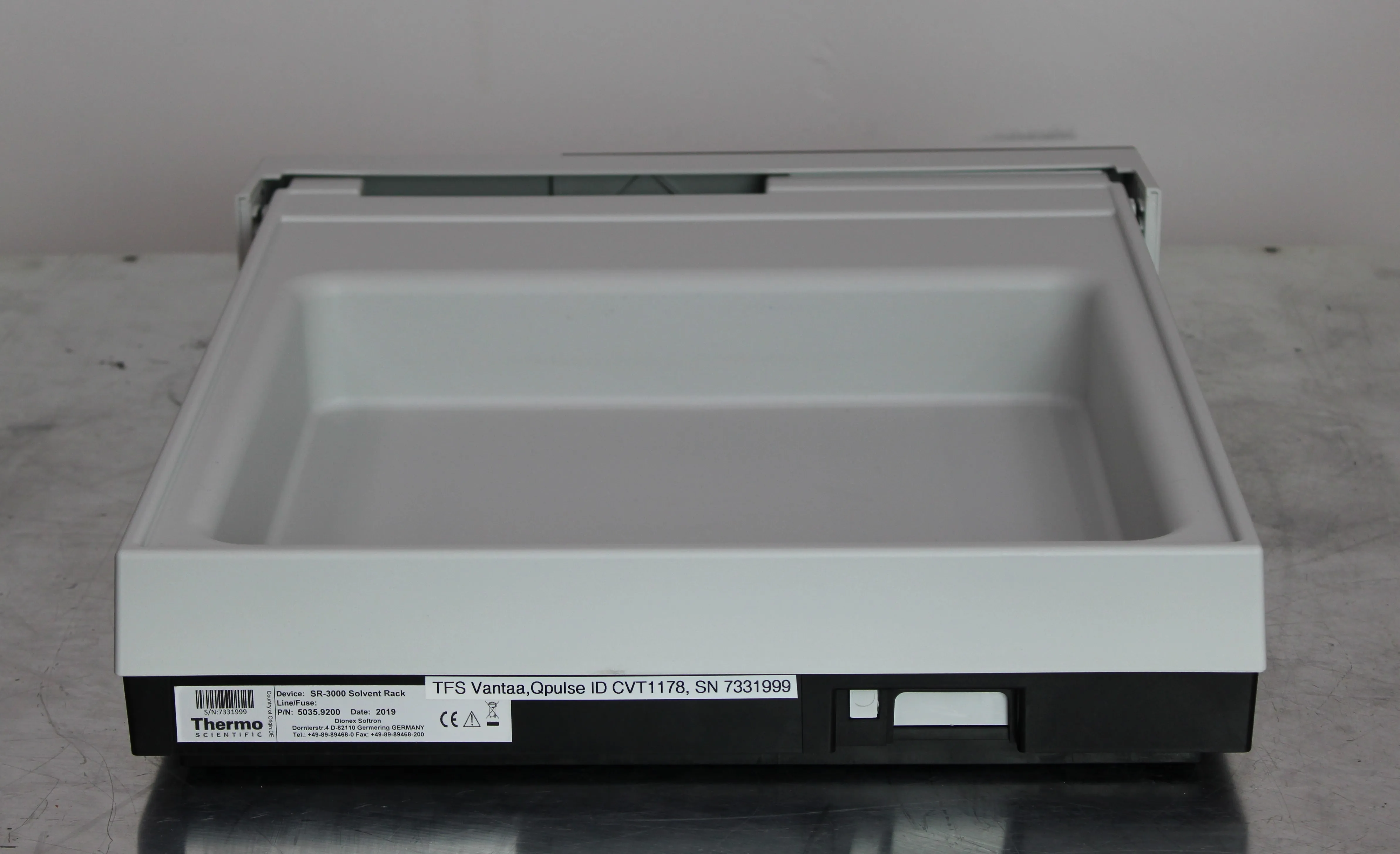 Thermo Scientific UltiMate 3000 SR-3000 Solvent Rack 5035.9200 HPLC / FPLC / GC / CE Accessory