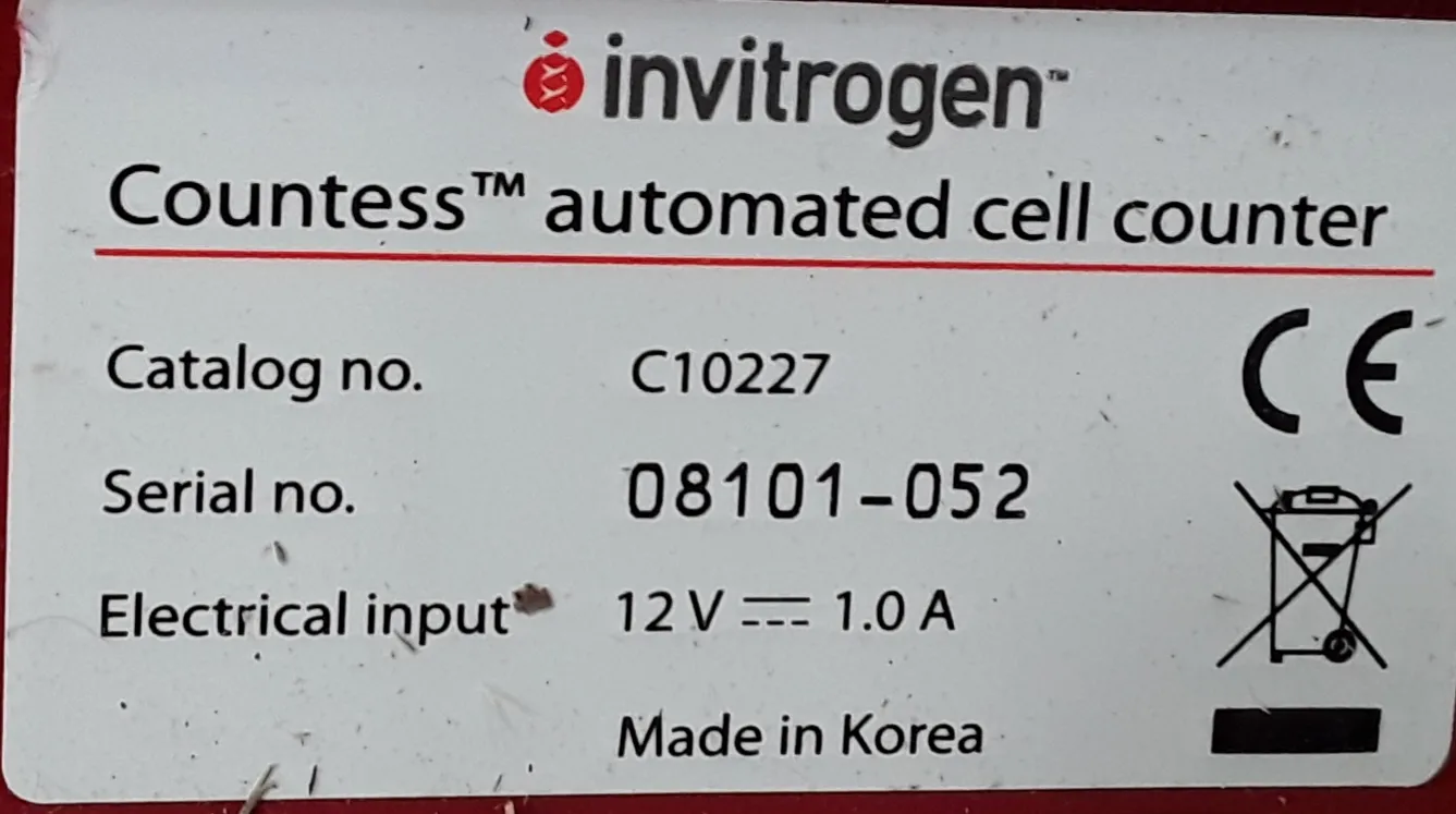 Invitrogen Countess C10227 Automated Cell Counter w/case