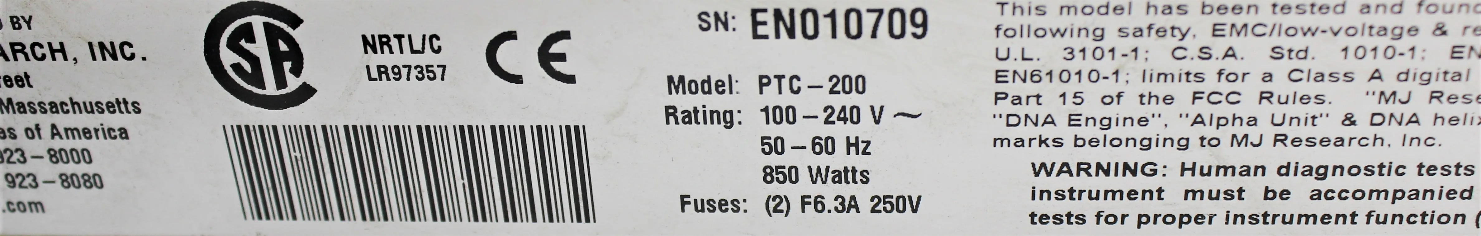 MJ Research PTC-200 PCR Thermal Cycler