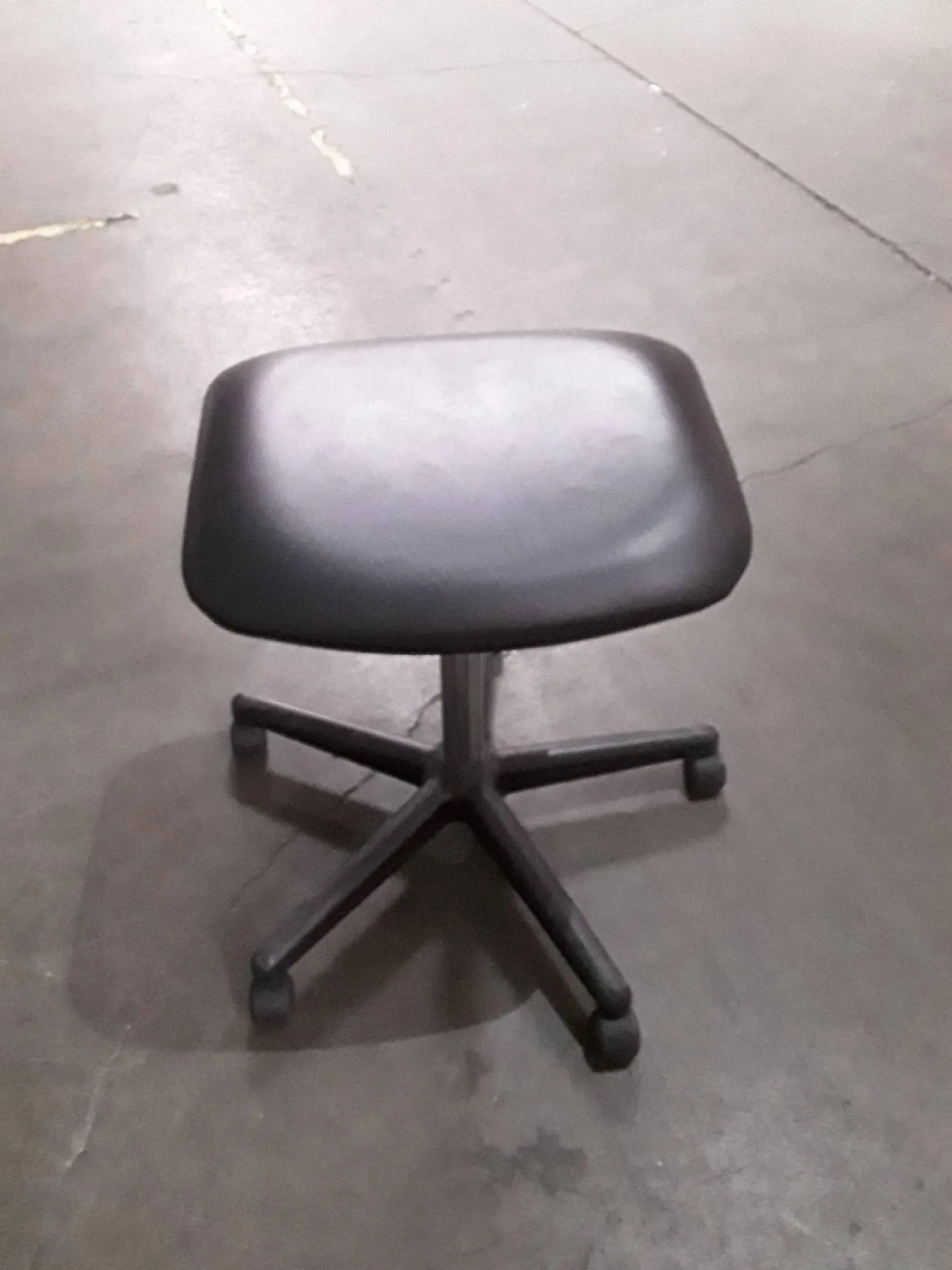 Used Laboratory Black Leather Lab Chair